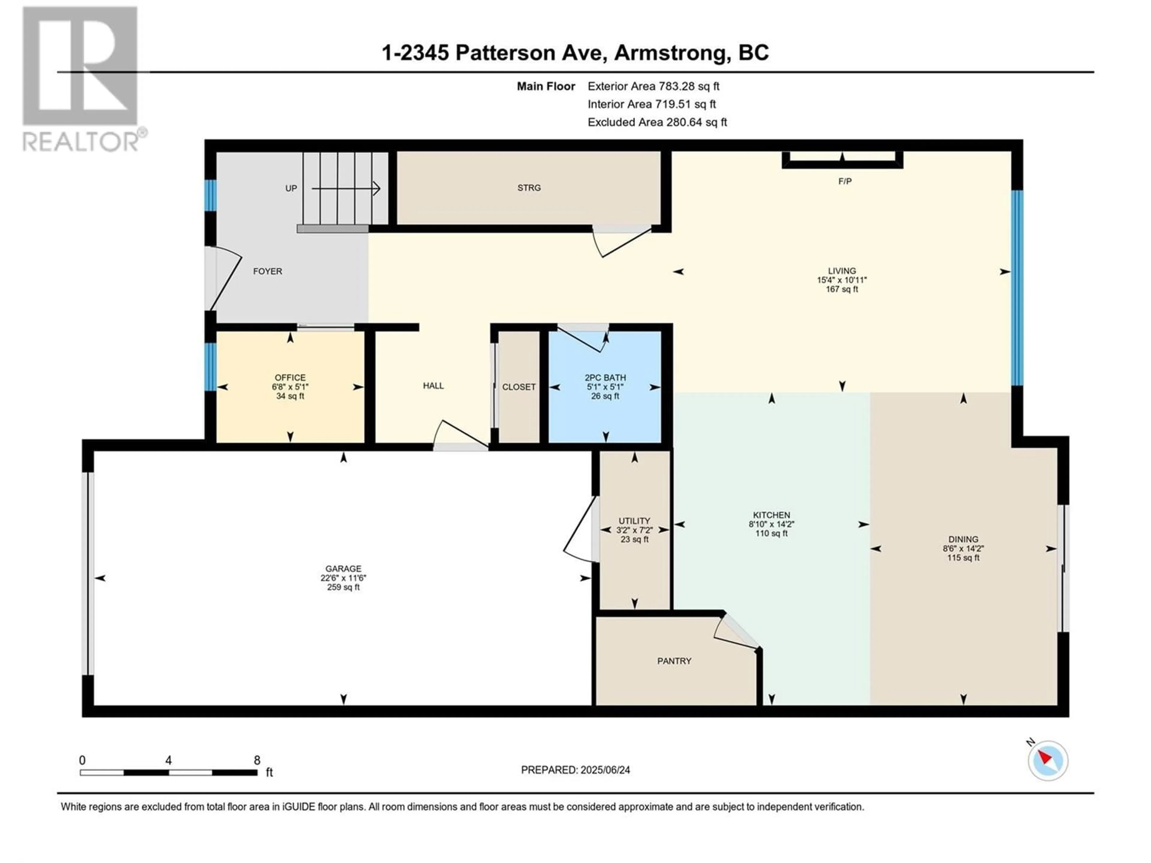 Floor plan for 101 - 2345 PATTERSON AVENUE, Armstrong British Columbia V0E1B1
