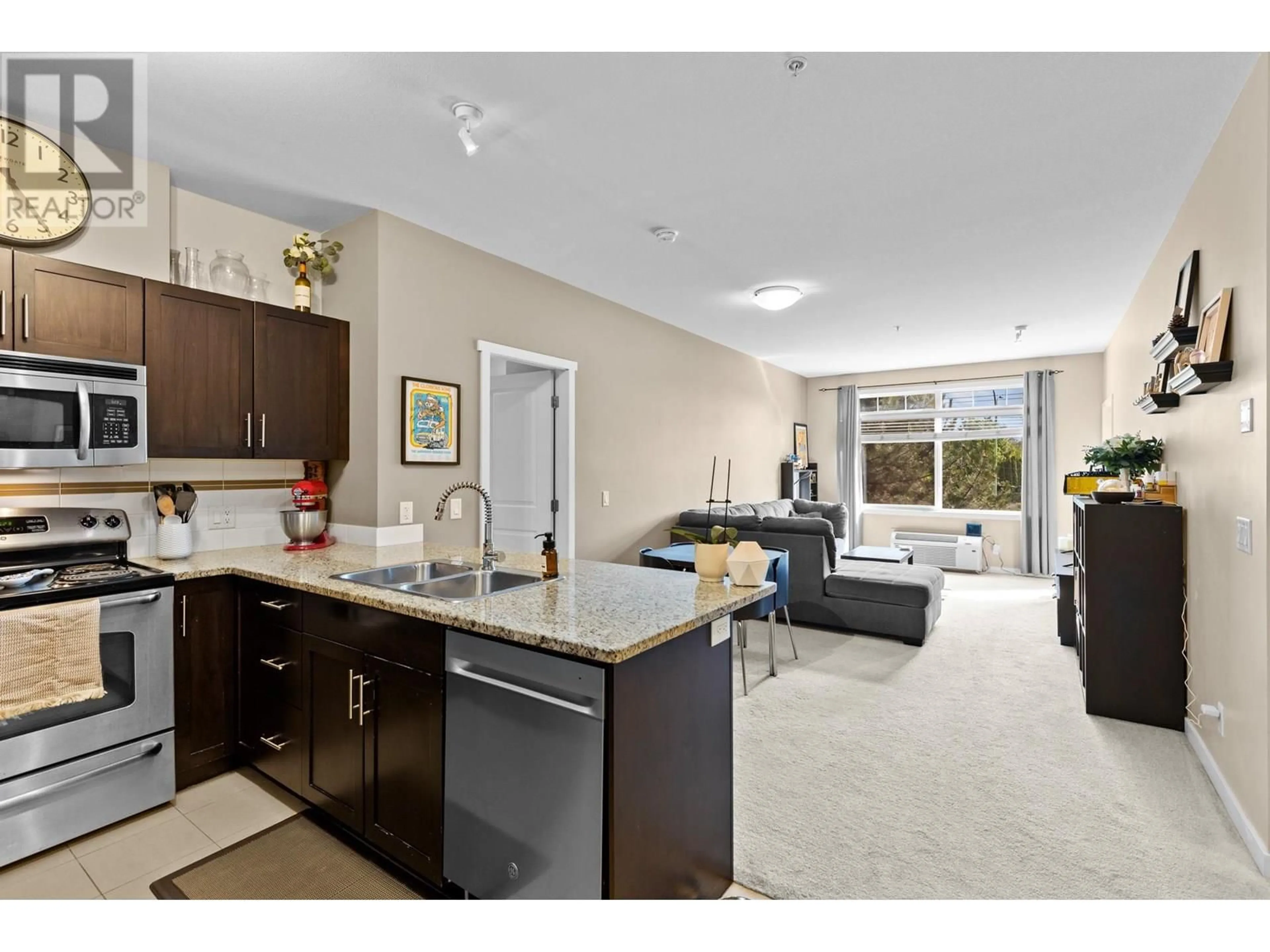 Open concept kitchen, unknown for 209 - 1350 RIDGEWAY DRIVE, Kelowna British Columbia V1Y9T8