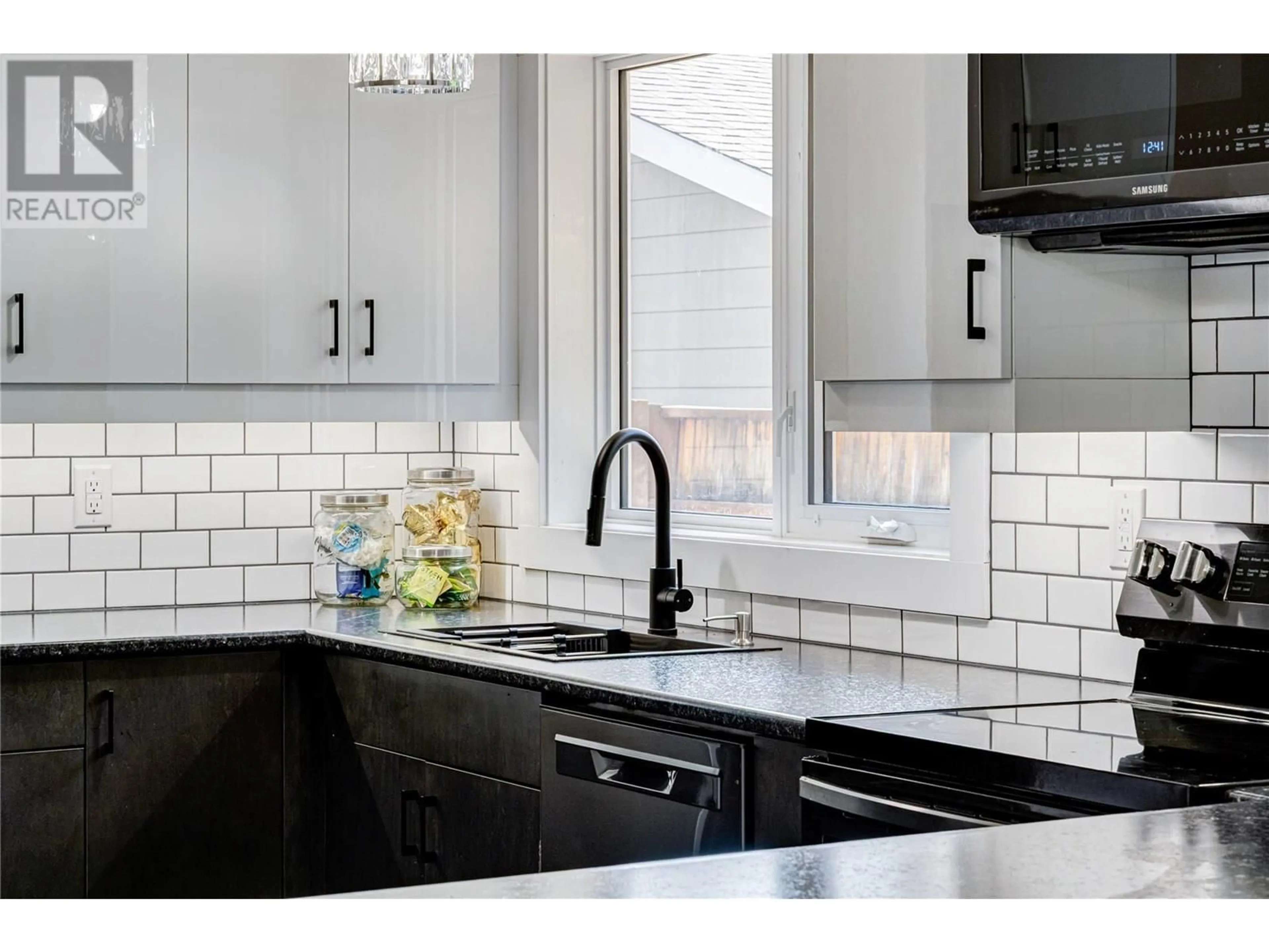 Contemporary kitchen, ceramic/tile floor for 1255 HICKORY CRESCENT, Sparwood British Columbia V0B2G2