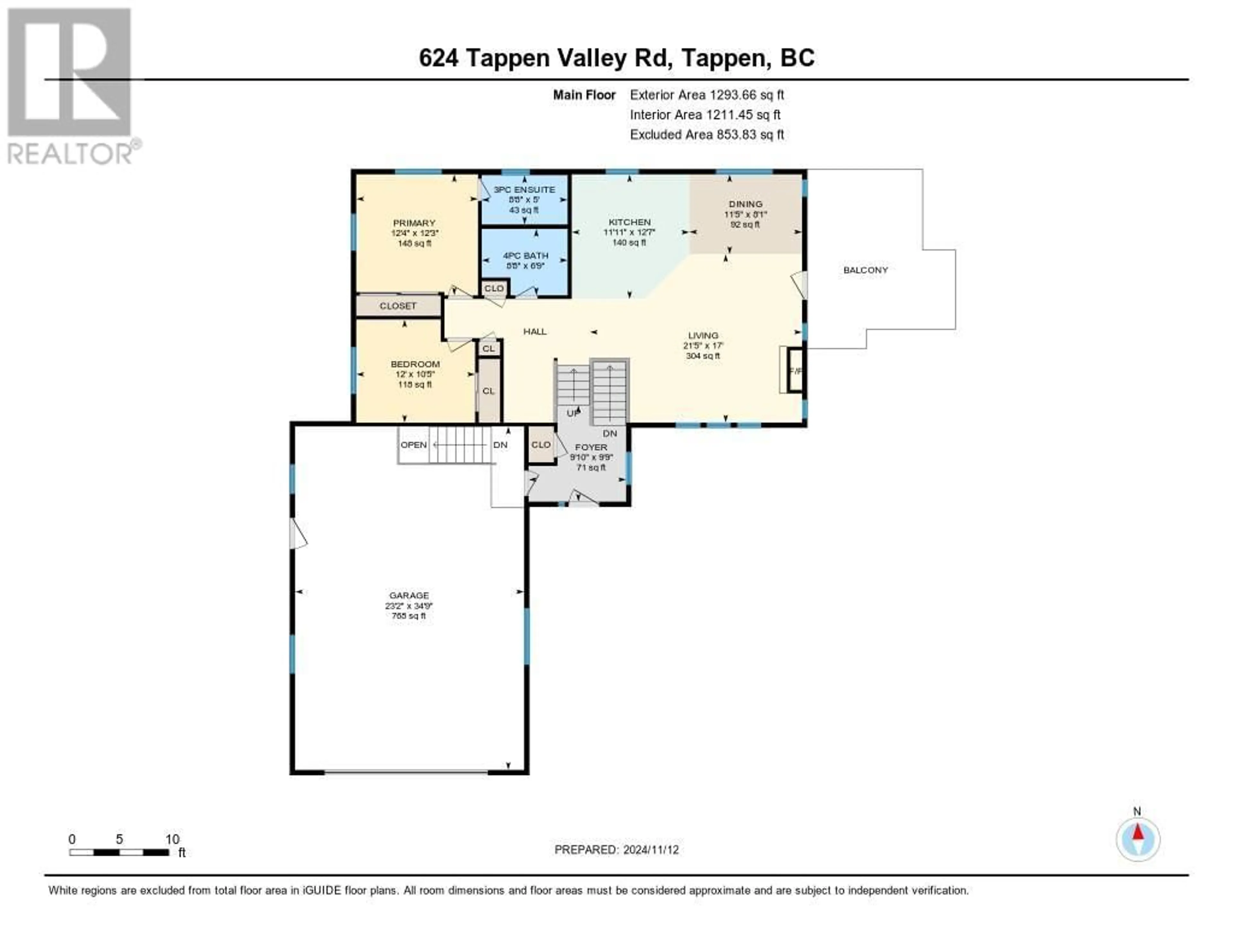 Floor plan for 624 TAPPEN VALLEY ROAD, Tappen British Columbia V0E2X3