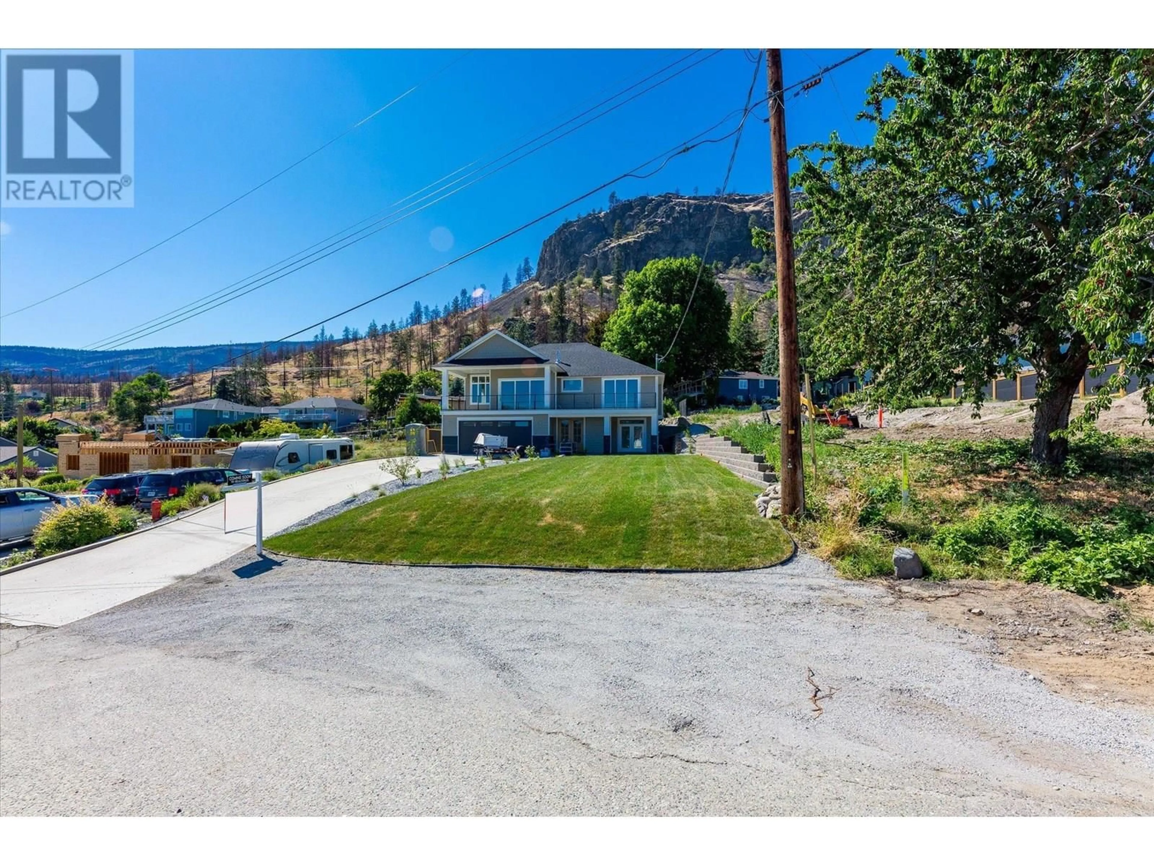 A pic from outside/outdoor area/front of a property/back of a property/a pic from drone, mountain view for 167 HELDON COURT, West Kelowna British Columbia V1Z3S5
