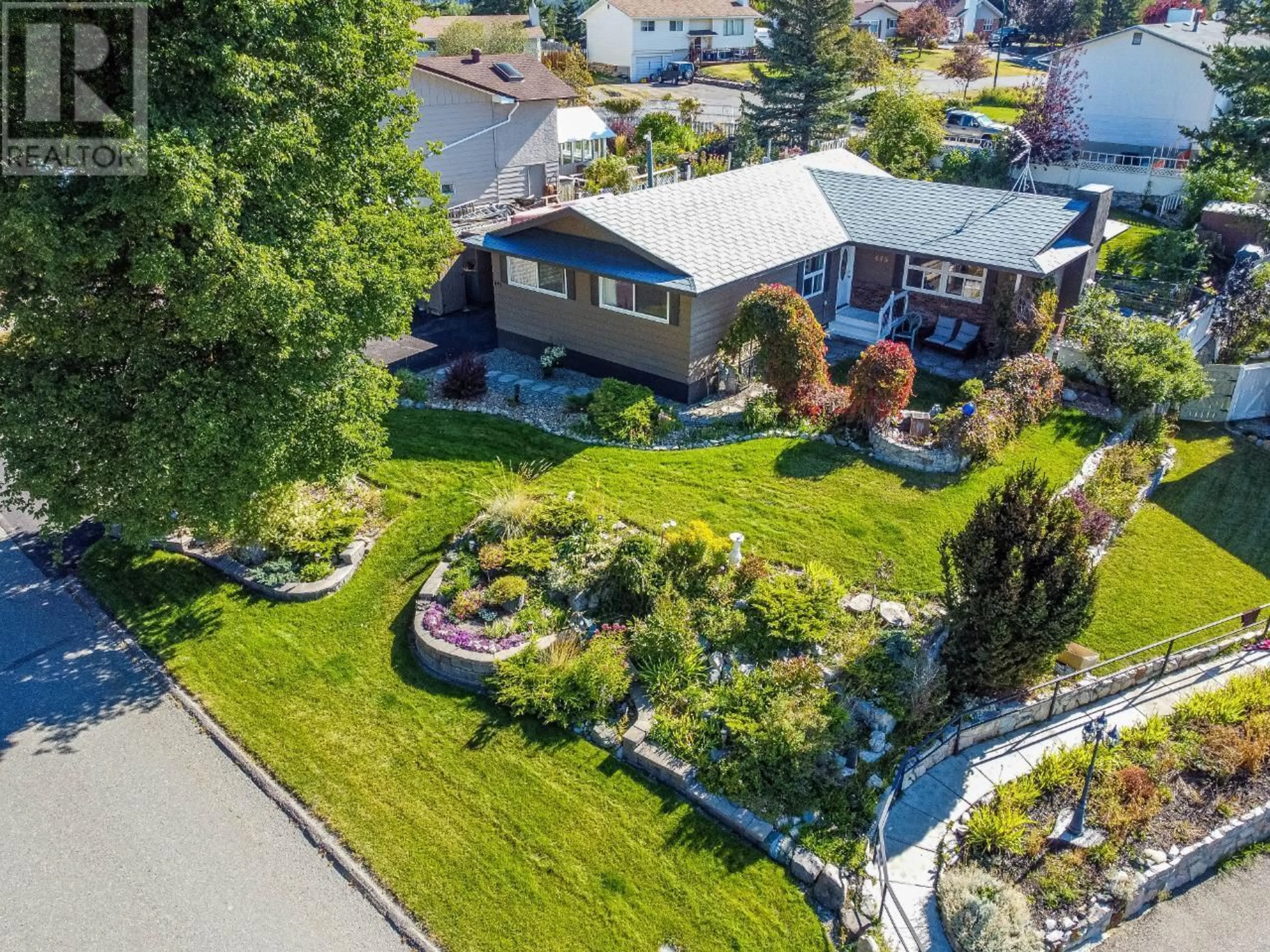 A pic from outside/outdoor area/front of a property/back of a property/a pic from drone, street for 445 OPAL DRIVE, Logan Lake British Columbia v0k1w0