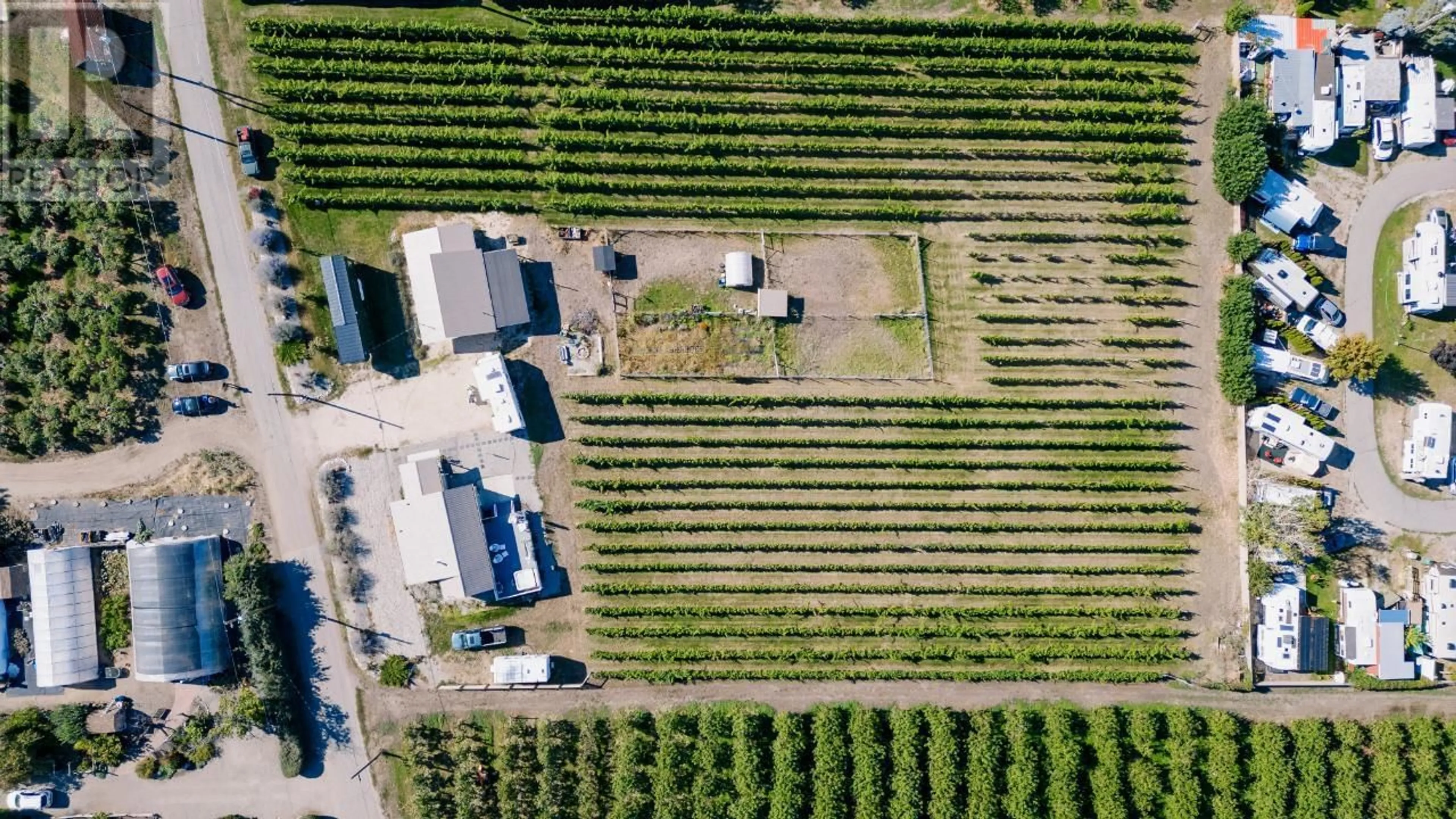 A pic from outside/outdoor area/front of a property/back of a property/a pic from drone, street for 5470 SNOWBRUSH STREET, Oliver British Columbia V0H1T9