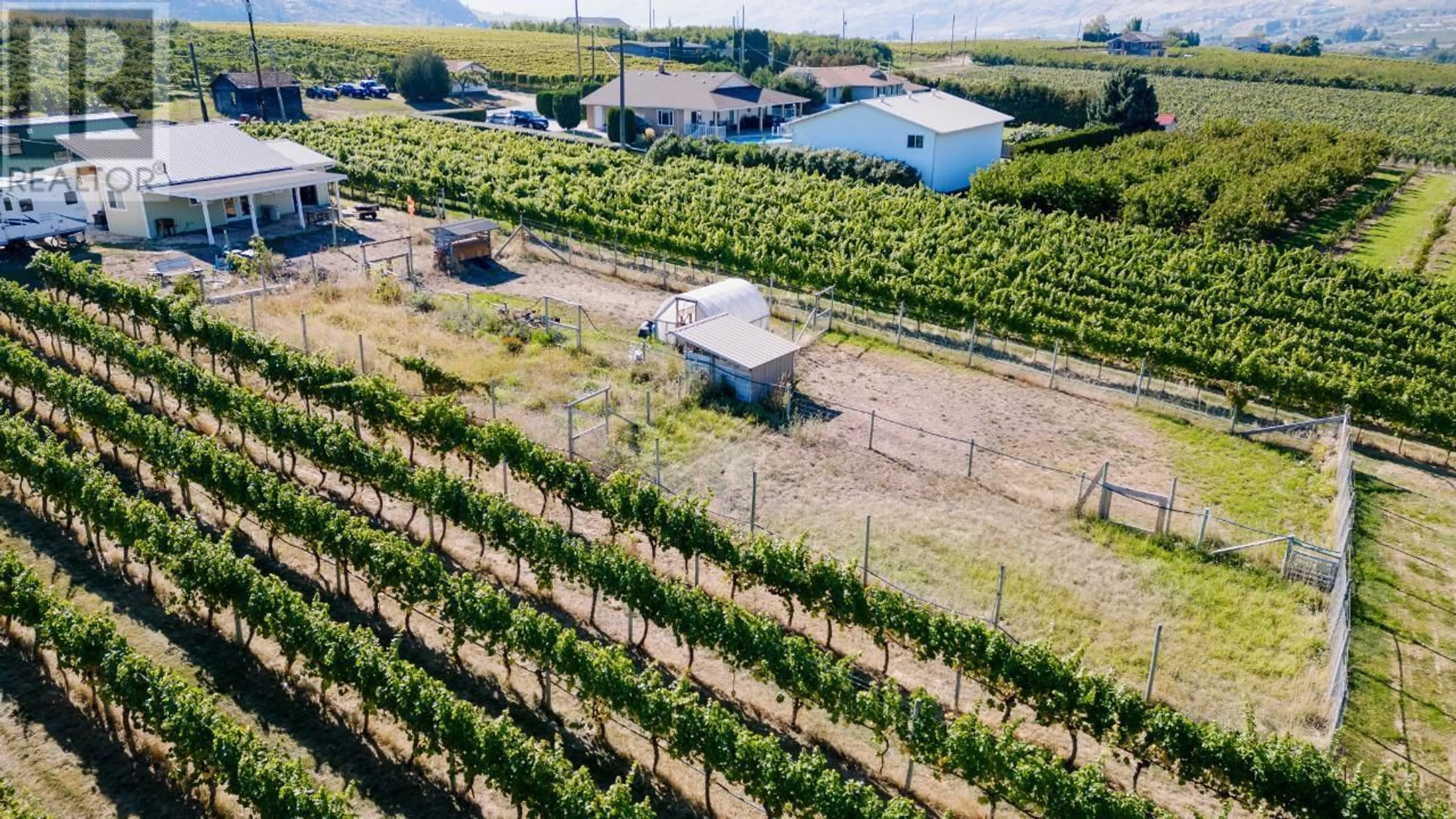 A pic from outside/outdoor area/front of a property/back of a property/a pic from drone, unknown for 5470 SNOWBRUSH STREET, Oliver British Columbia V0H1T9