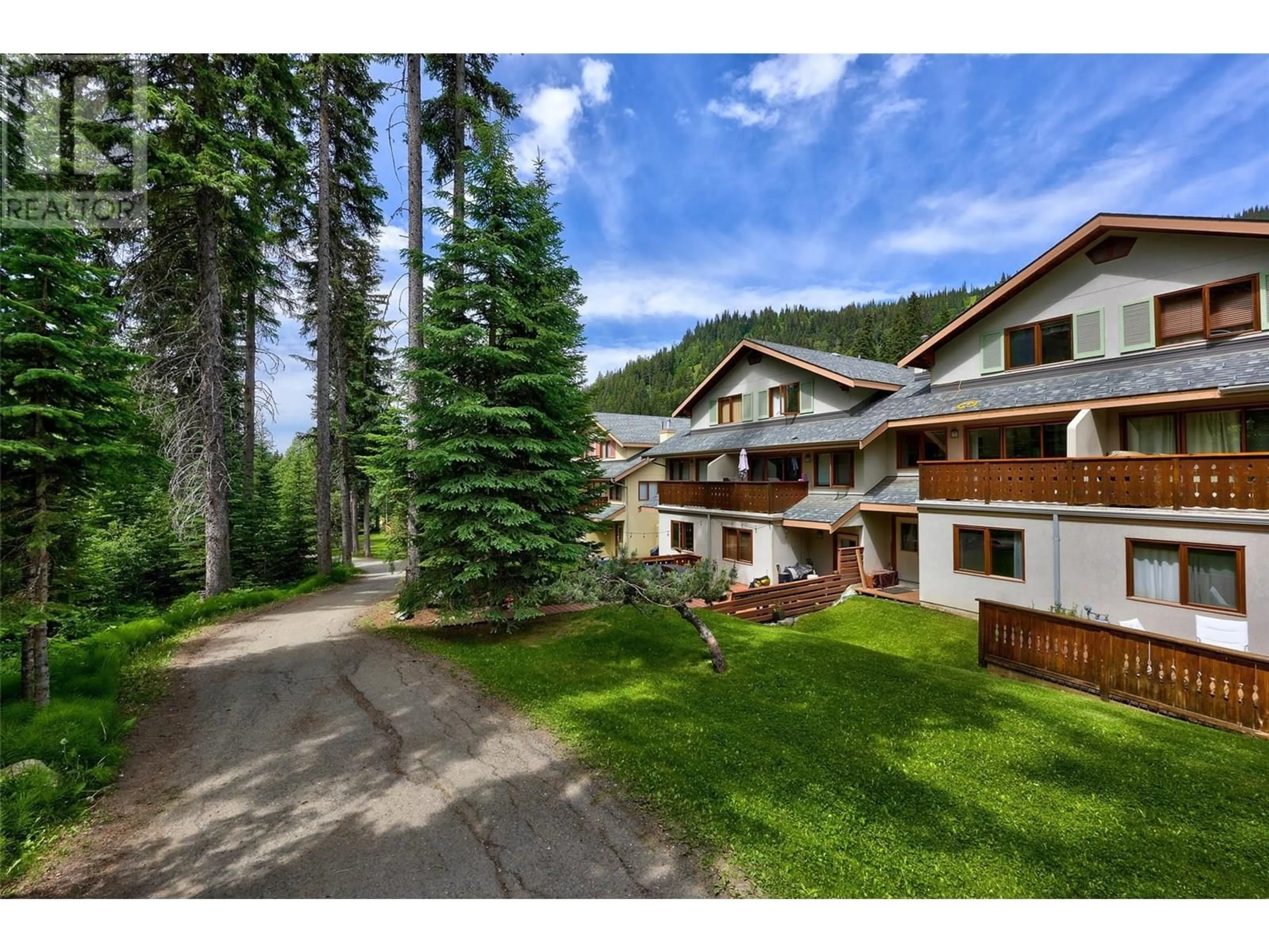 A pic from outside/outdoor area/front of a property/back of a property/a pic from drone, mountain view for 2 - 2160 SUN PEAKS ROAD, Sun Peaks British Columbia V0E5N0