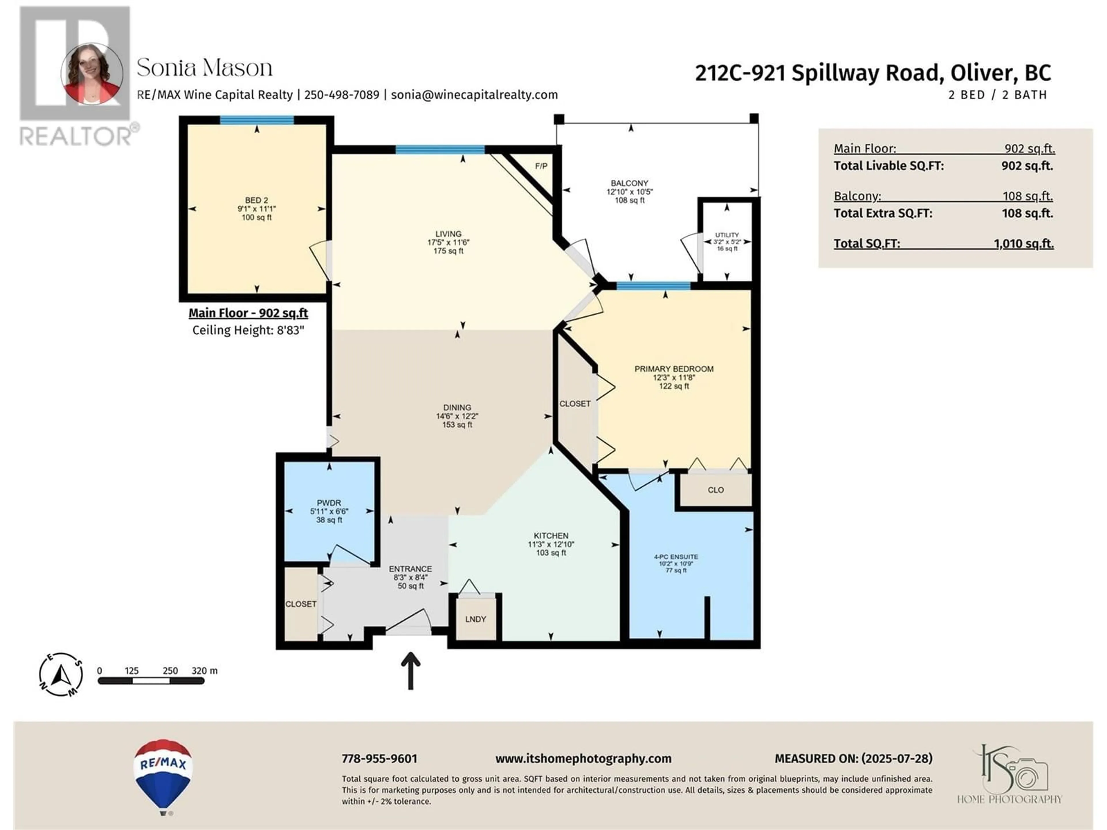 Floor plan for 212C - 921 SPILLWAY ROAD, Oliver British Columbia V0H1T8