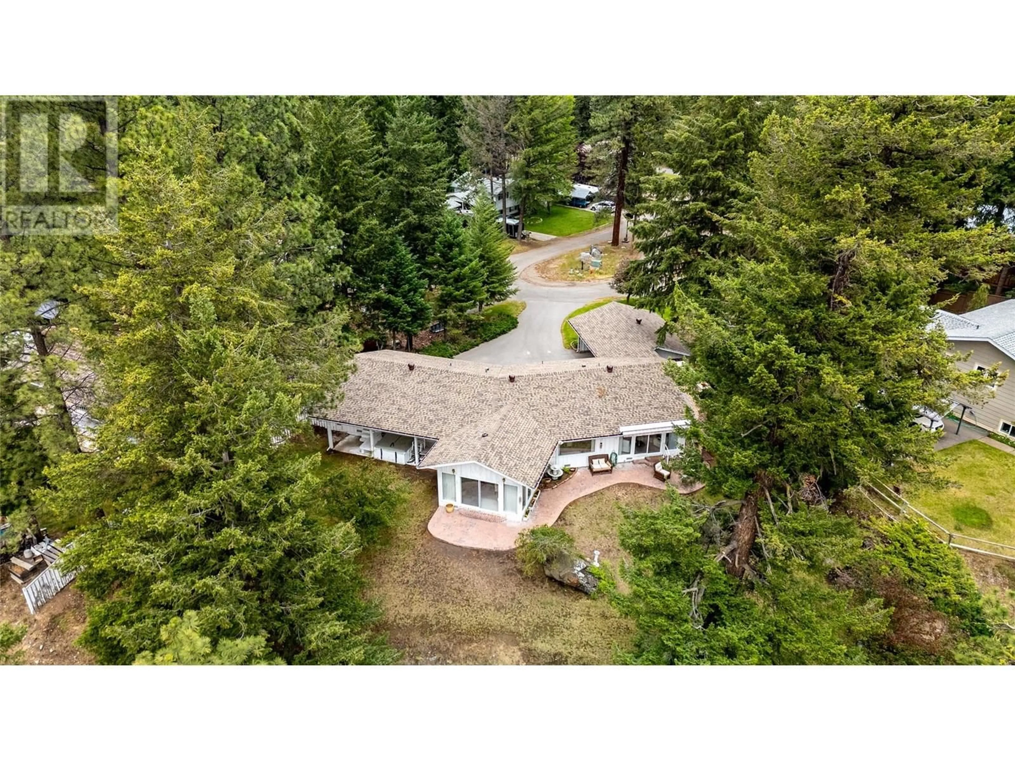 A pic from outside/outdoor area/front of a property/back of a property/a pic from drone, forest/trees view for 221 WEST PLACE OTHER, Princeton British Columbia V0X1W0