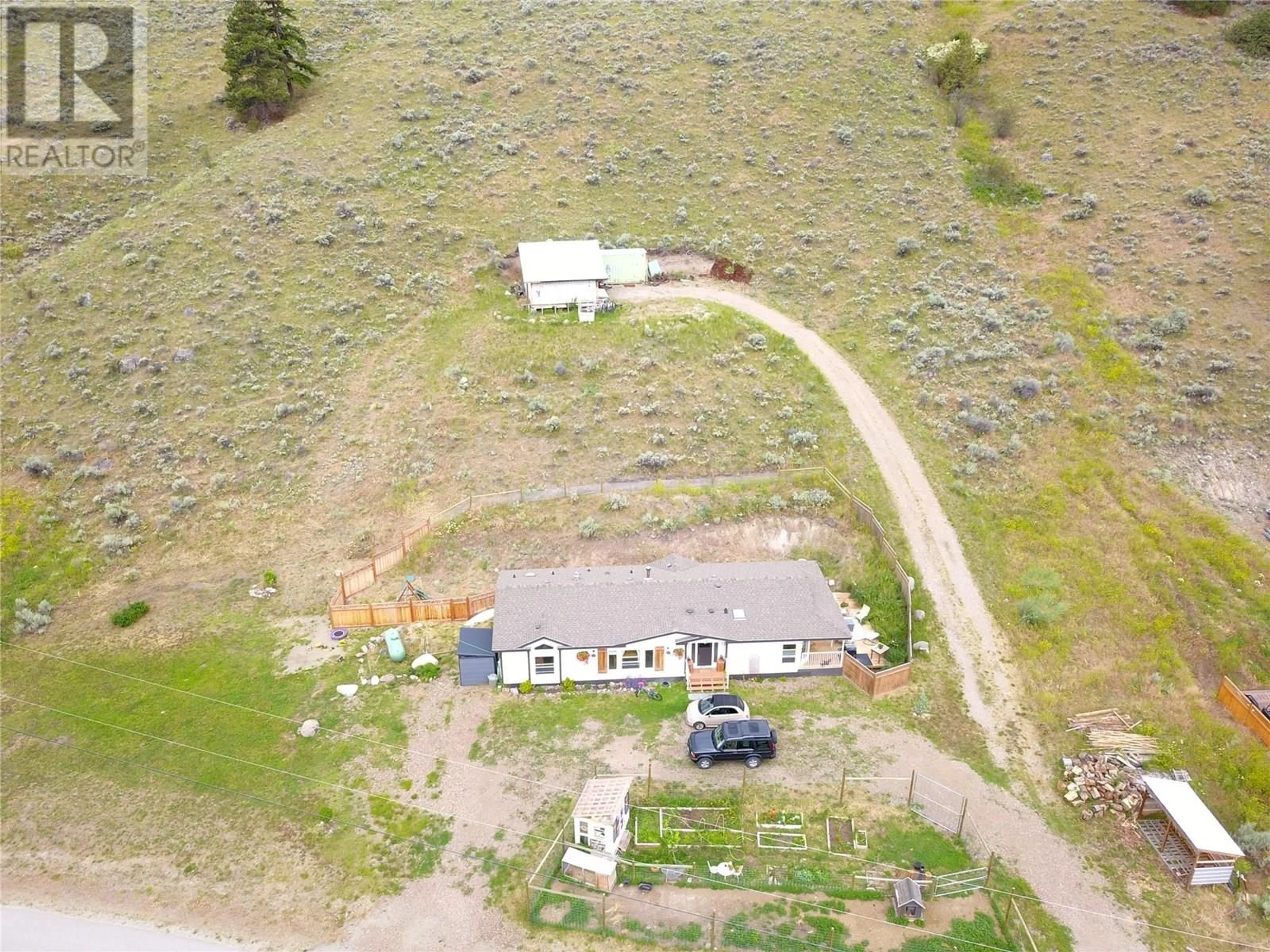 A pic from outside/outdoor area/front of a property/back of a property/a pic from drone, unknown for 120 RESOLUTE ROAD, Kaleden British Columbia V0H1K0