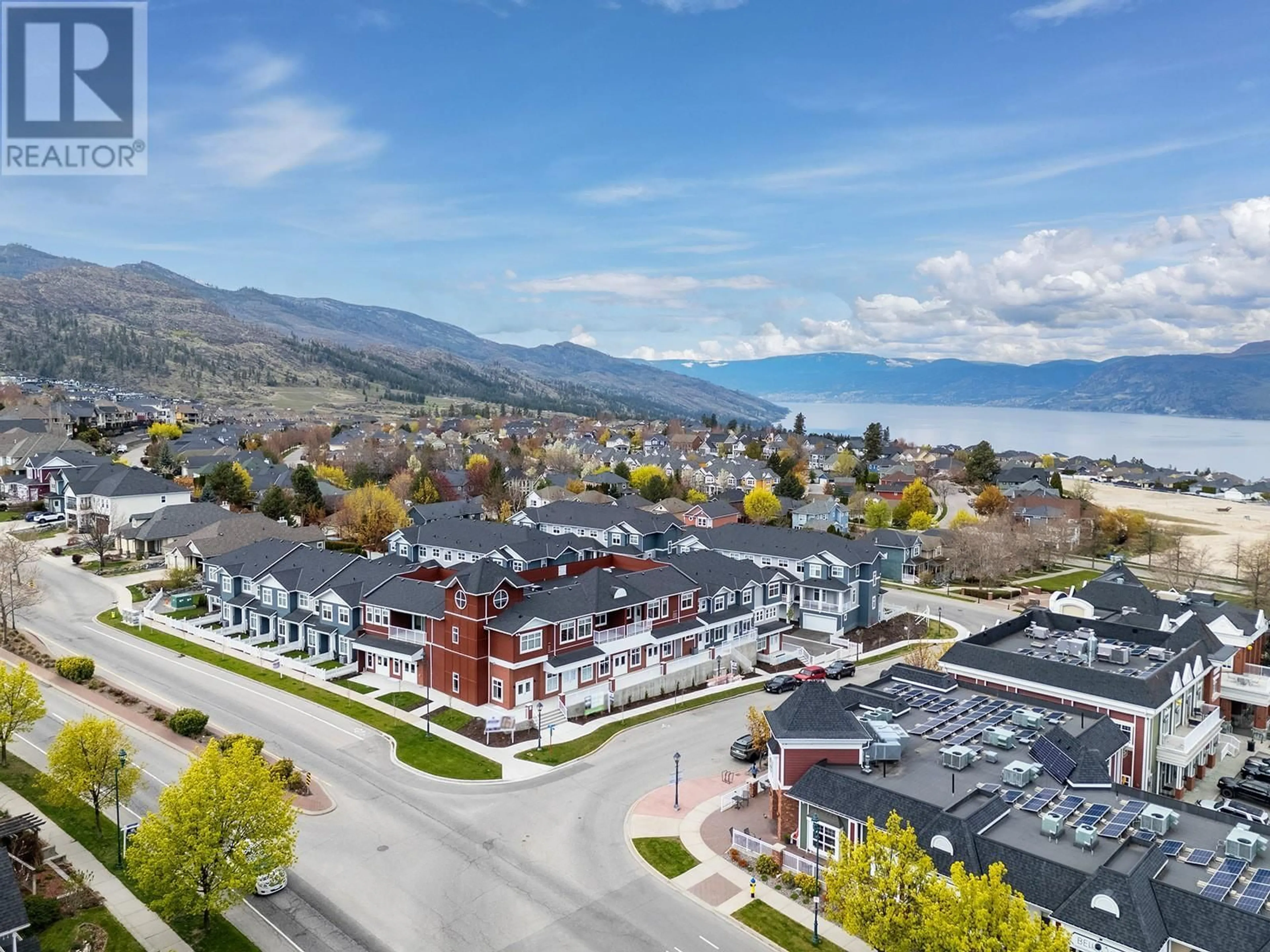 A pic from outside/outdoor area/front of a property/back of a property/a pic from drone, mountain view for 204 - 5300 MAIN STREET, Kelowna British Columbia V1W0C1