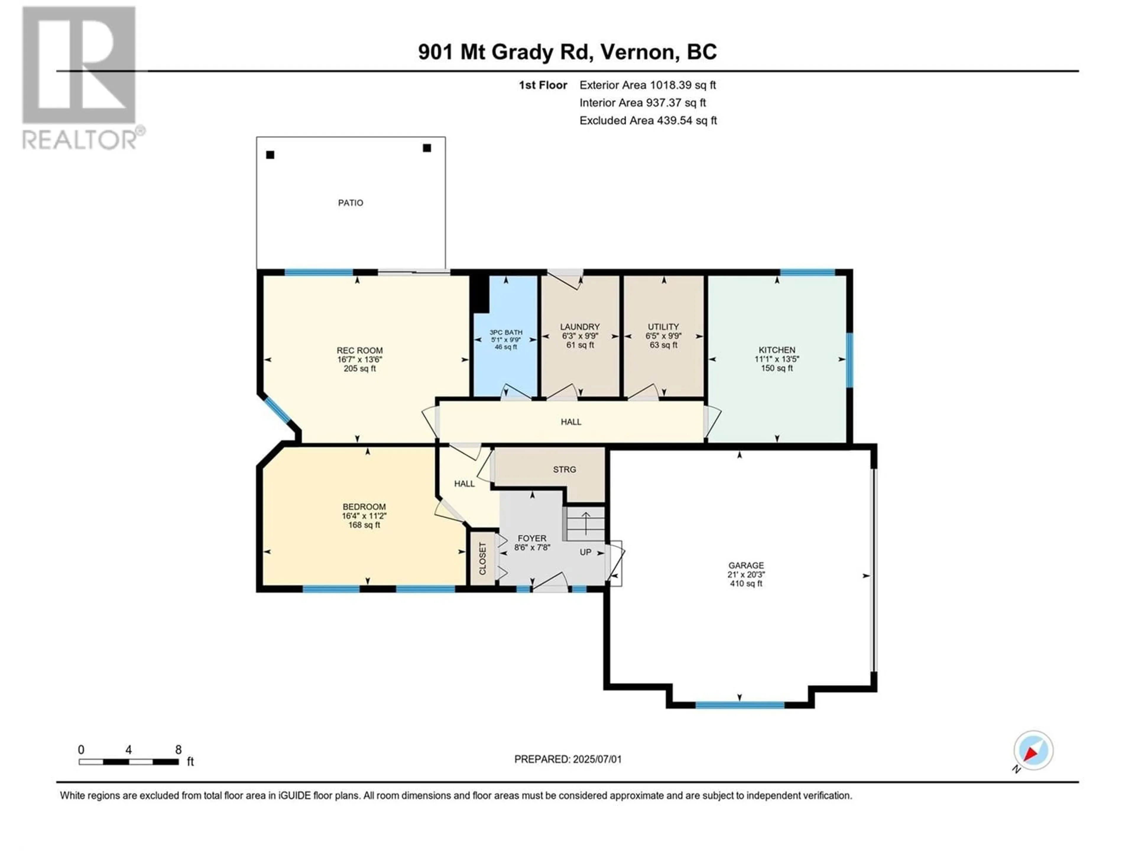 Floor plan for 901 MT GRADY ROAD, Vernon British Columbia V1B4B6