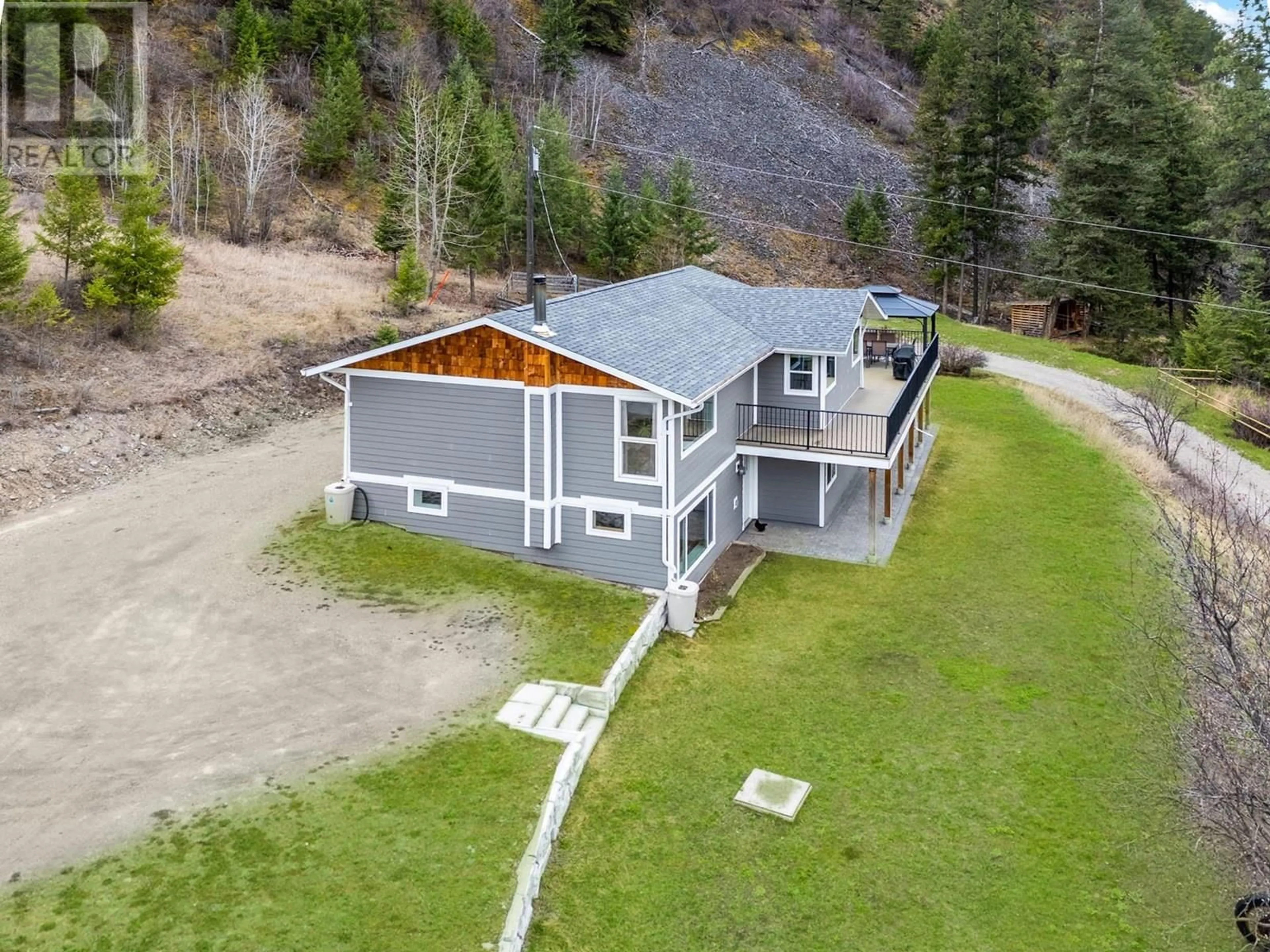 A pic from outside/outdoor area/front of a property/back of a property/a pic from drone, unknown for 441 DARCY MOUNTAIN ROAD, Princeton British Columbia V0X1W0