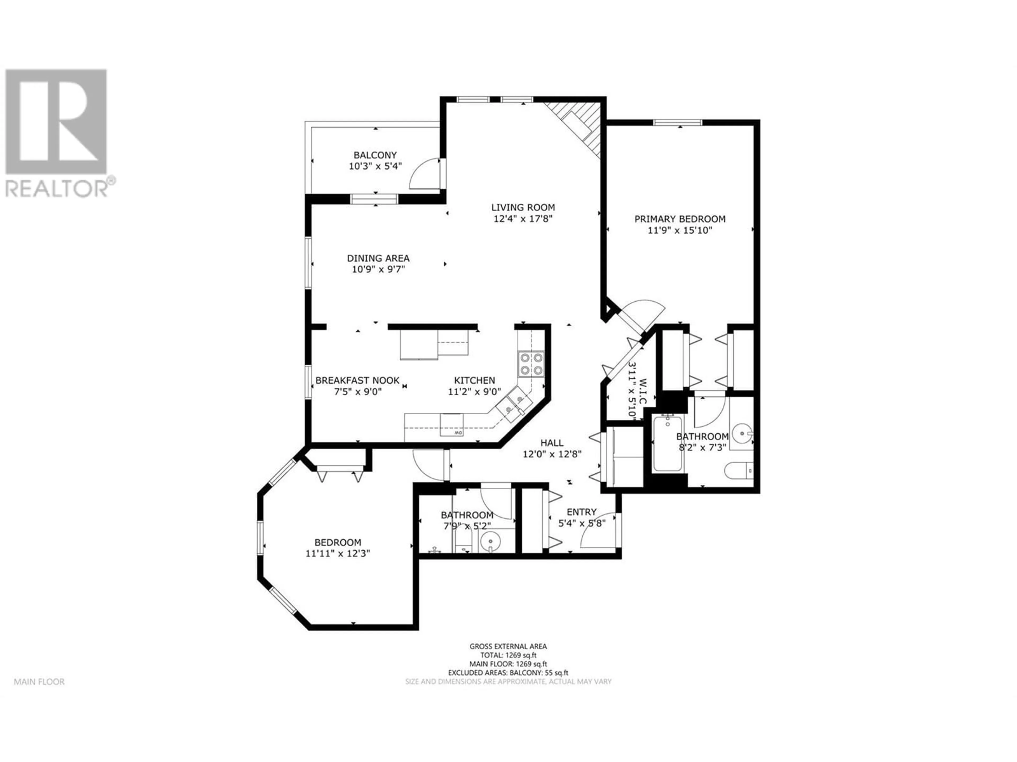 Floor plan for 316 - 3300 CENTENNIAL DRIVE, Vernon British Columbia V1T9M5