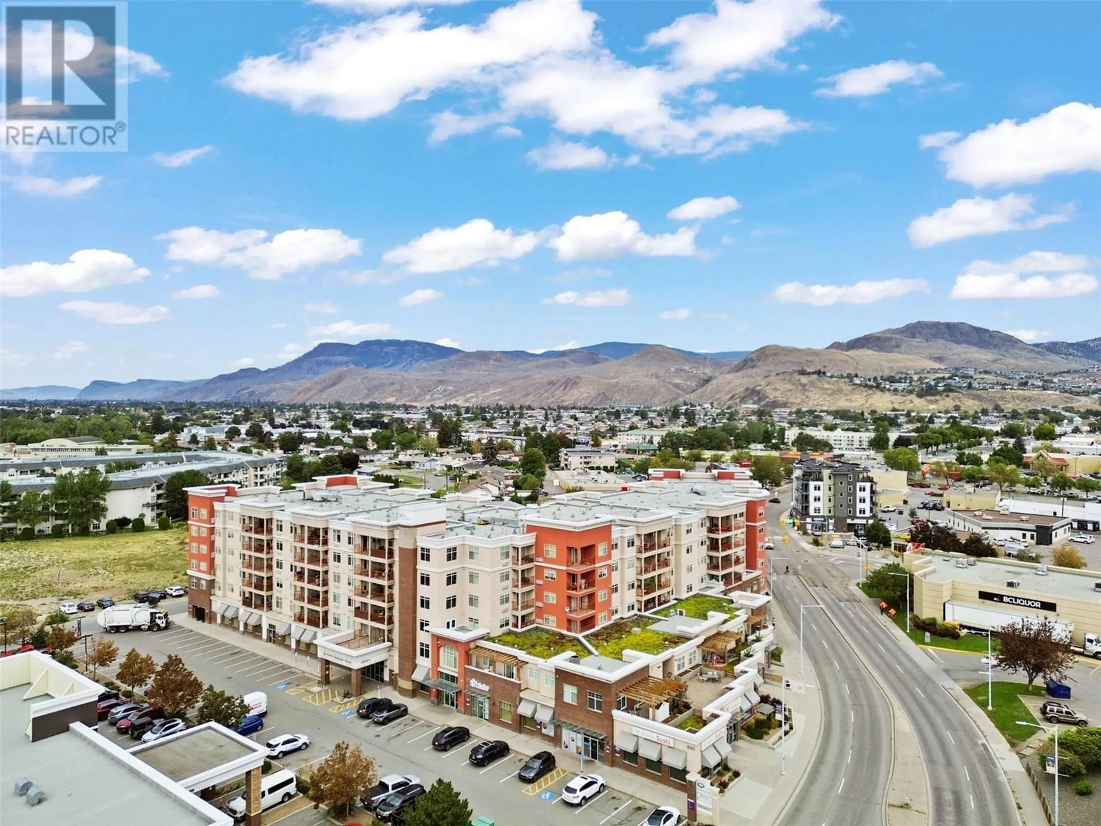 A pic from outside/outdoor area/front of a property/back of a property/a pic from drone, mountain view for 619 - 689 TRANQUILLE ROAD, Kamloops British Columbia V2B0C7