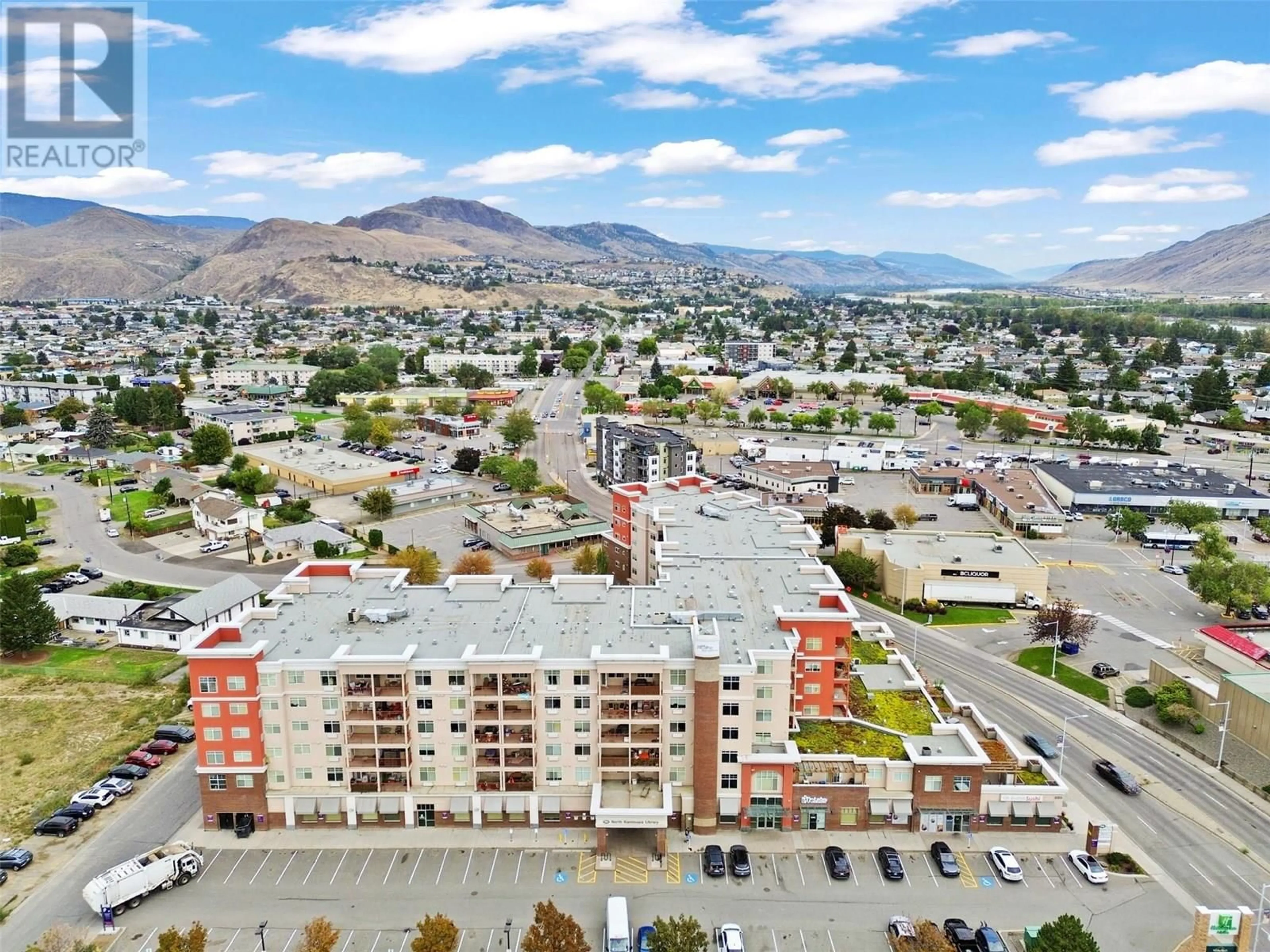 A pic from outside/outdoor area/front of a property/back of a property/a pic from drone, mountain view for 619 - 689 TRANQUILLE ROAD, Kamloops British Columbia V2B0C7