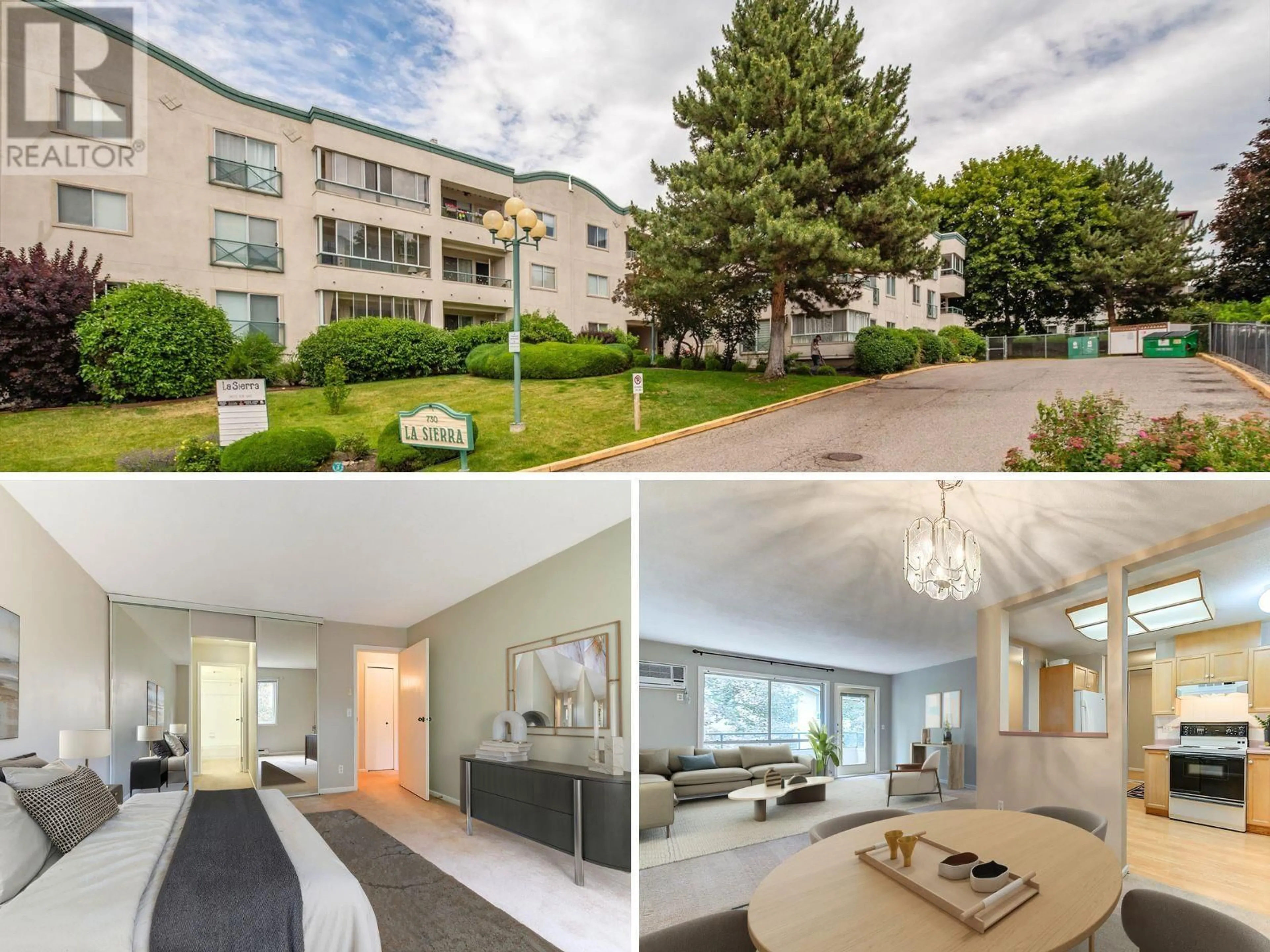 A pic from outside/outdoor area/front of a property/back of a property/a pic from drone, unknown for 307 - 730 BADKE ROAD, Kelowna British Columbia V1X6G9