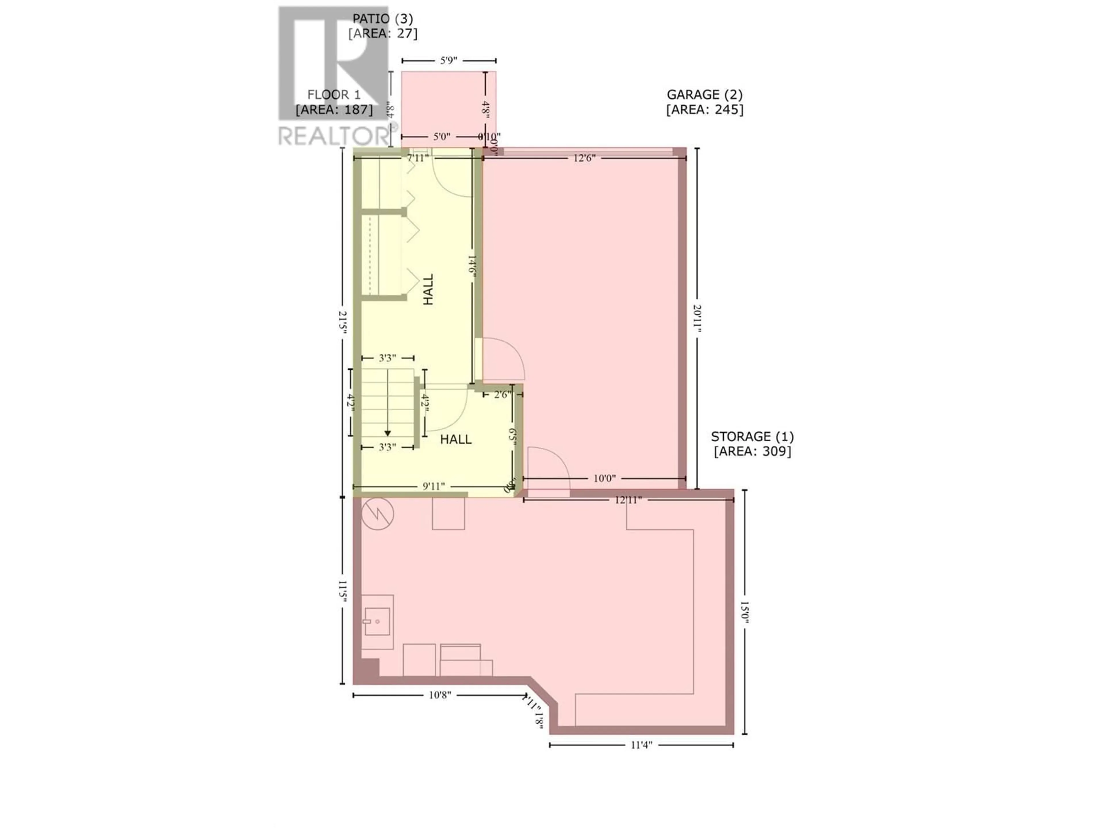 Floor plan for 16 - 931 GLENEAGLES DRIVE, Kamloops British Columbia V2E1K4