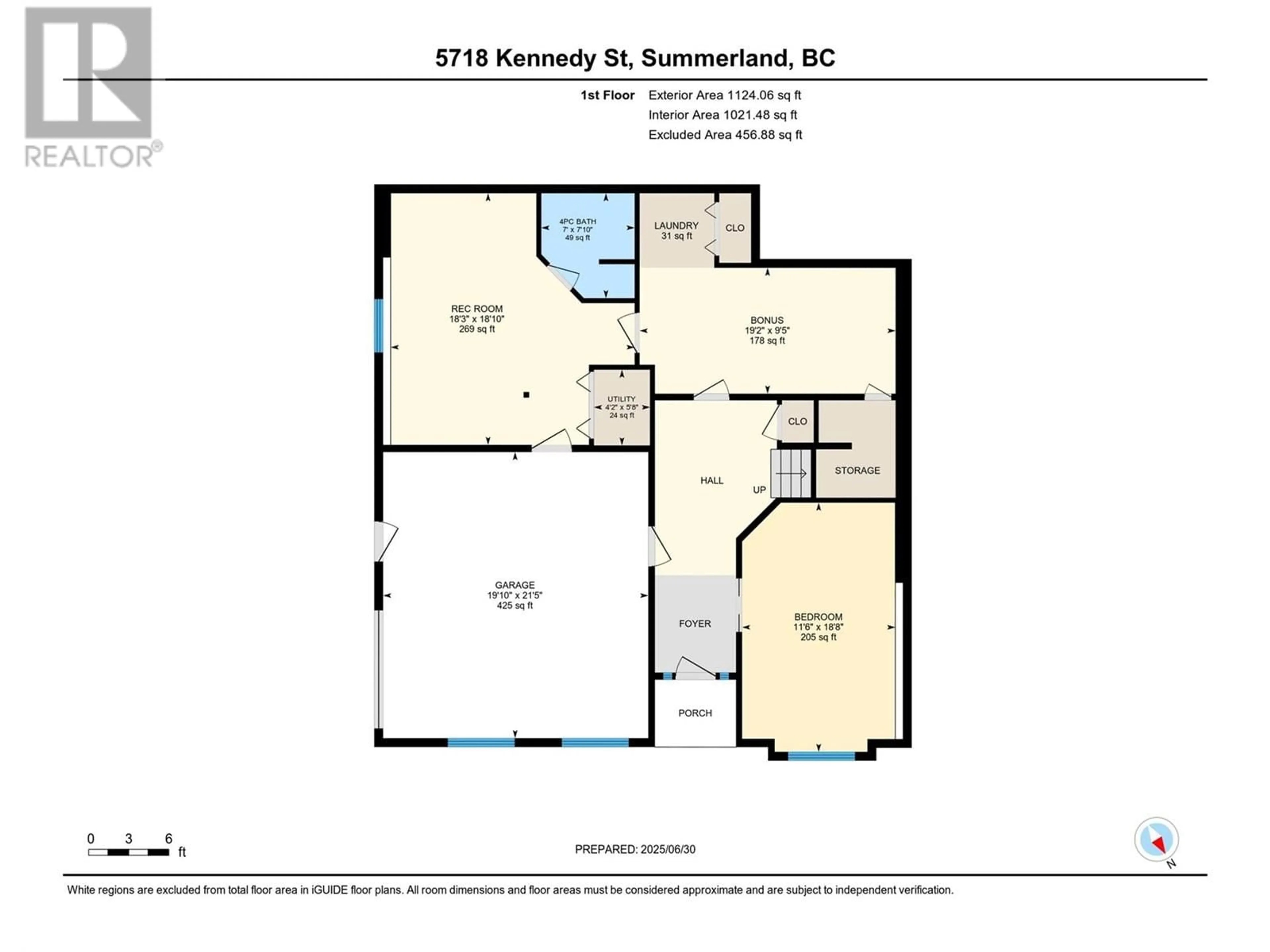 Floor plan for 5918 KENNEDY STREET, Summerland British Columbia V0H1Z1