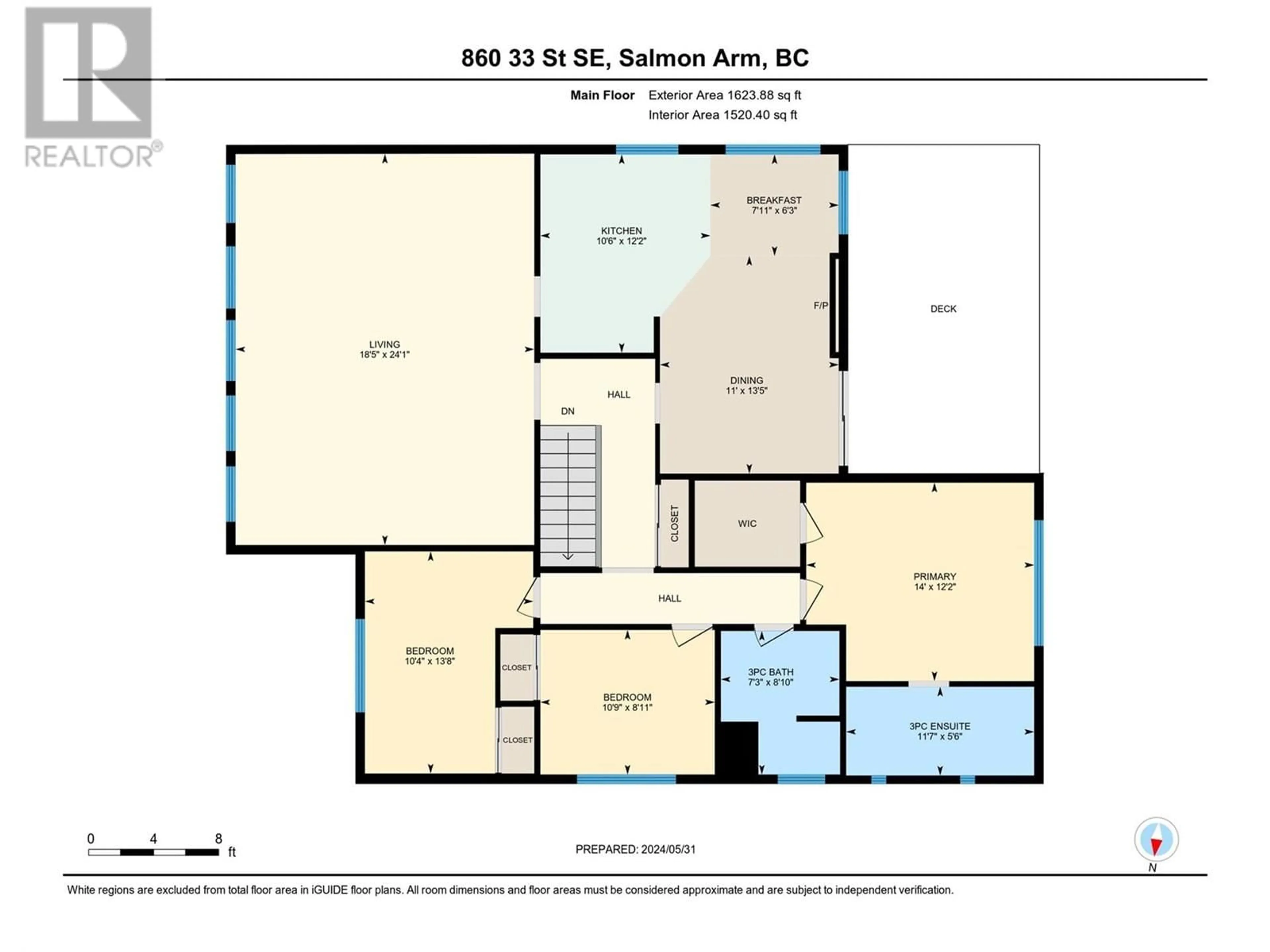 Floor plan for 860 33 STREET SOUTHEAST, Salmon Arm British Columbia V1E2C5