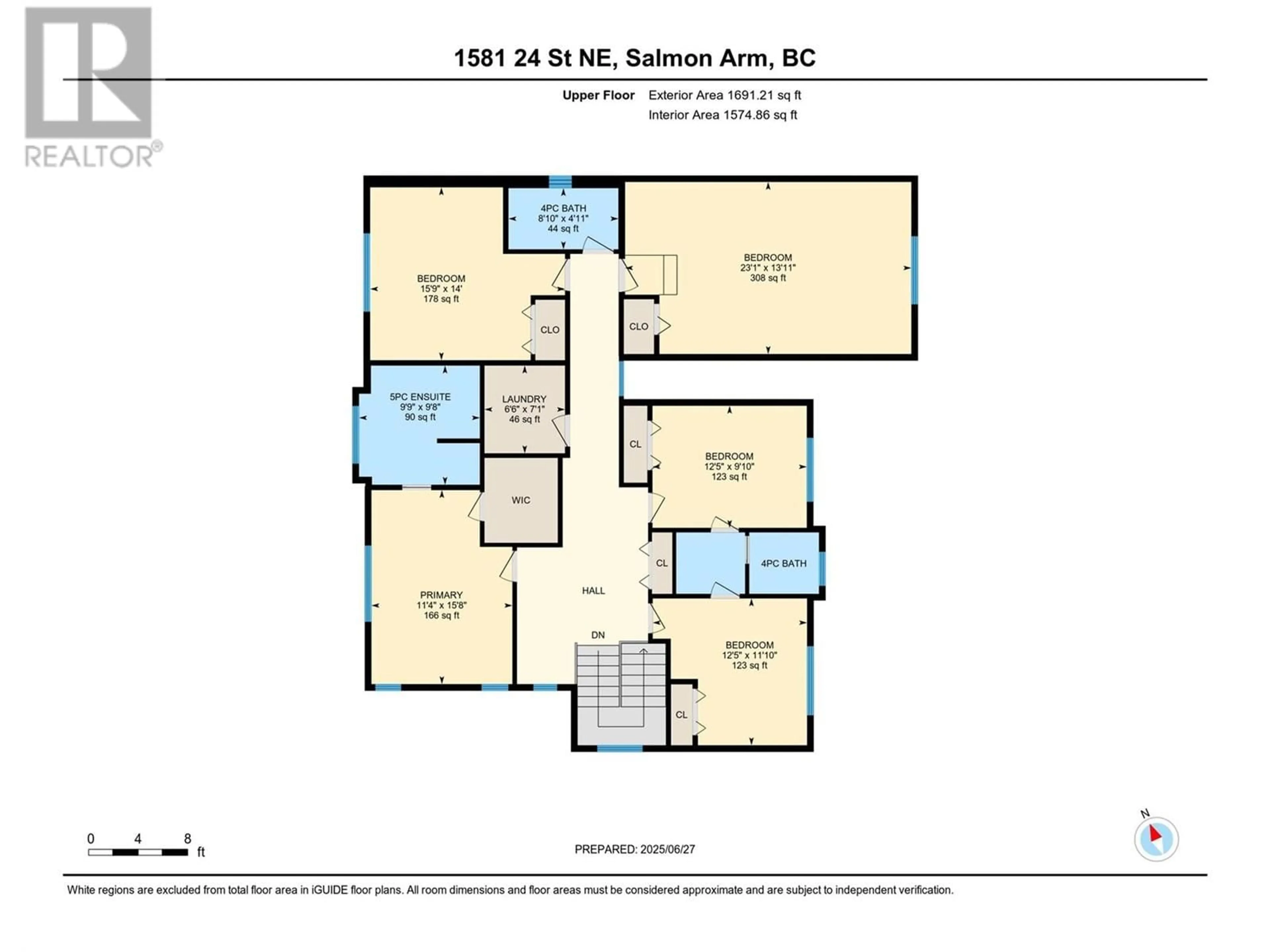 Floor plan for 1581 24 STREET NORTHEAST, Salmon Arm British Columbia V1E0A8