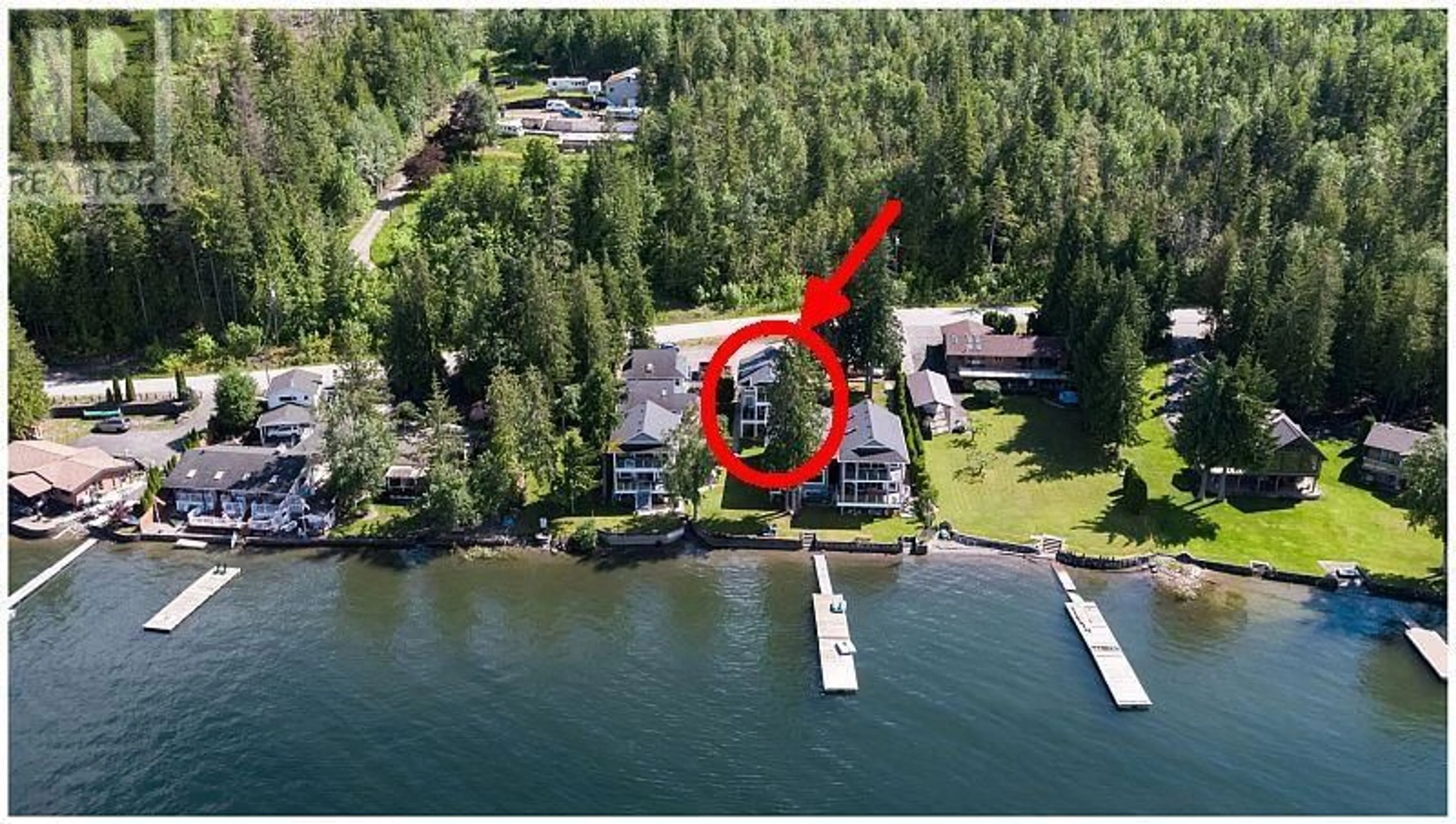 A pic from outside/outdoor area/front of a property/back of a property/a pic from drone, water/lake/river/ocean view for 1 - 1541 BLIND BAY ROAD, Sorrento British Columbia V0E2W0