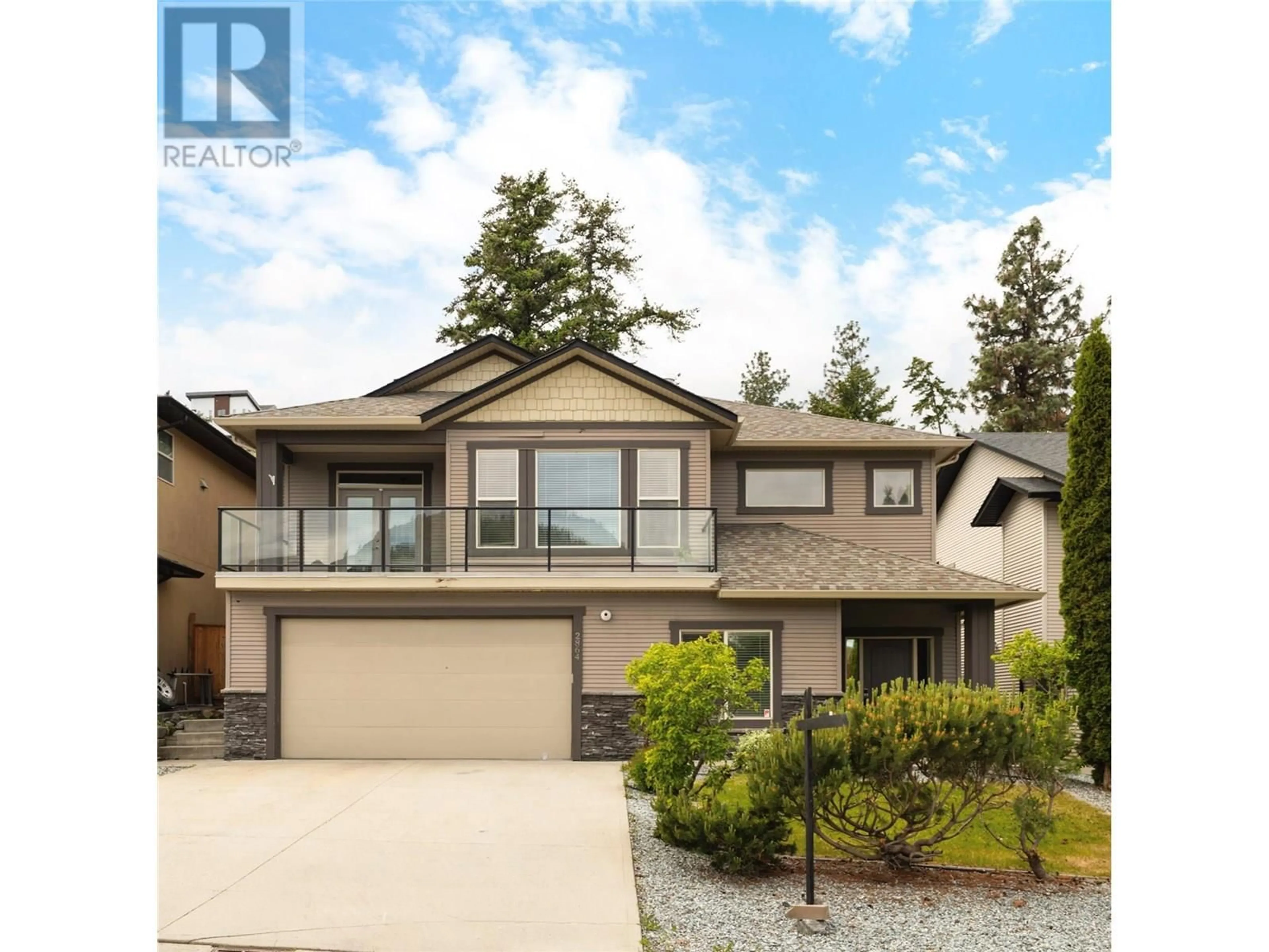 Home with vinyl exterior material, street for 2864 BENTLEY ROAD, West Kelowna British Columbia V4T3B3