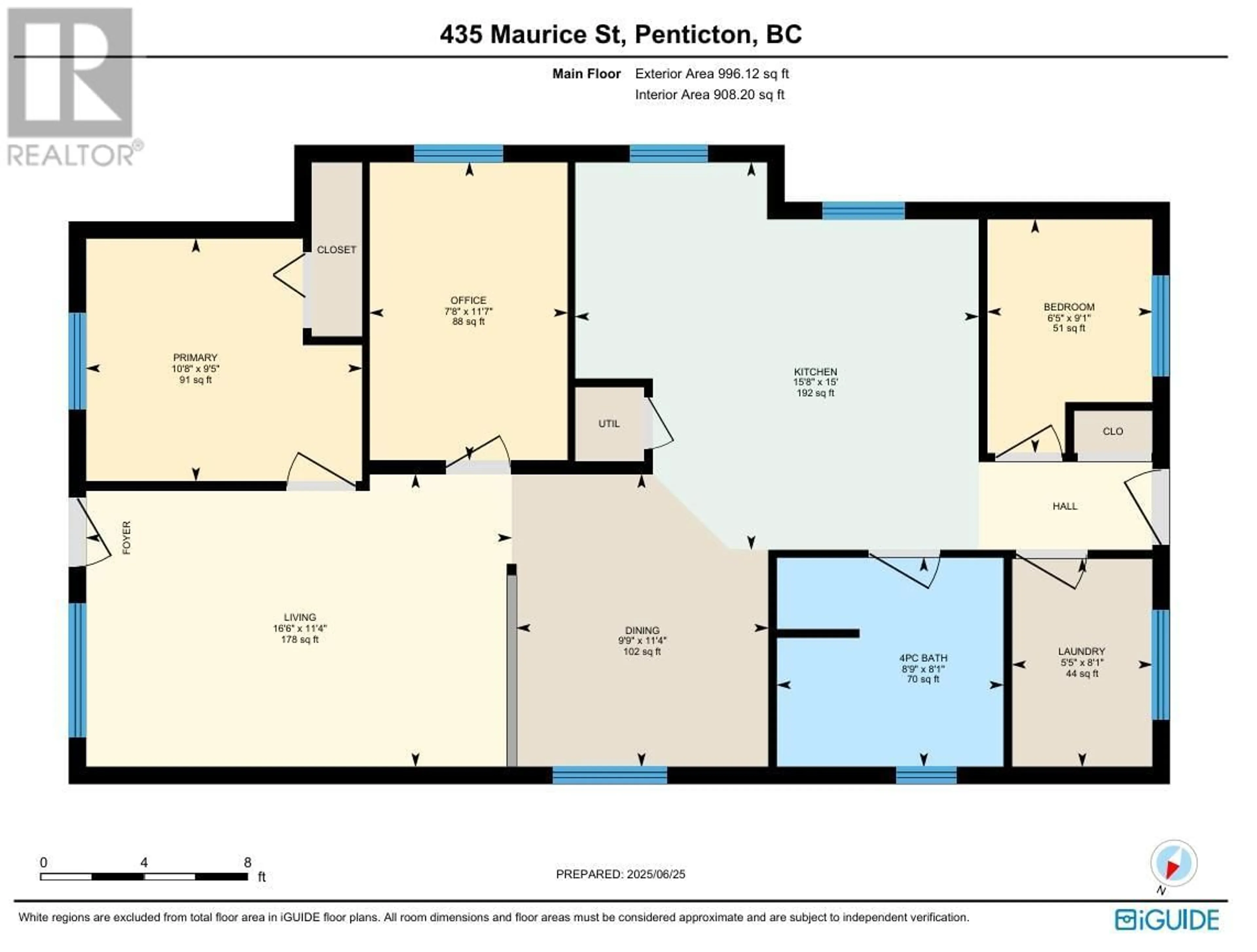 Floor plan for 435 MAURICE STREET, Penticton British Columbia V2A5V8