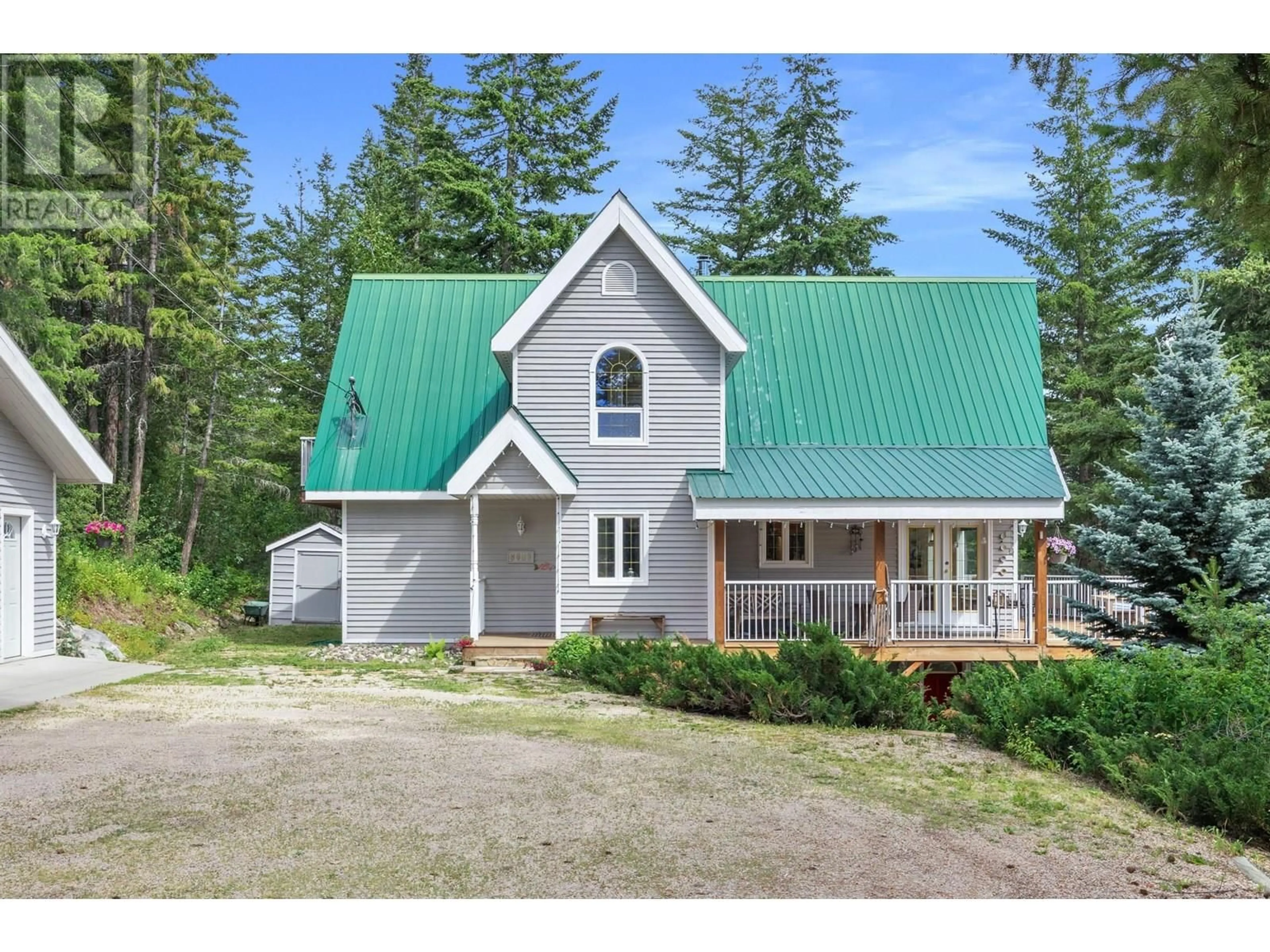 A pic from outside/outdoor area/front of a property/back of a property/a pic from drone, unknown for 8080 JACKPINE ROAD, Vernon British Columbia V1T6L6