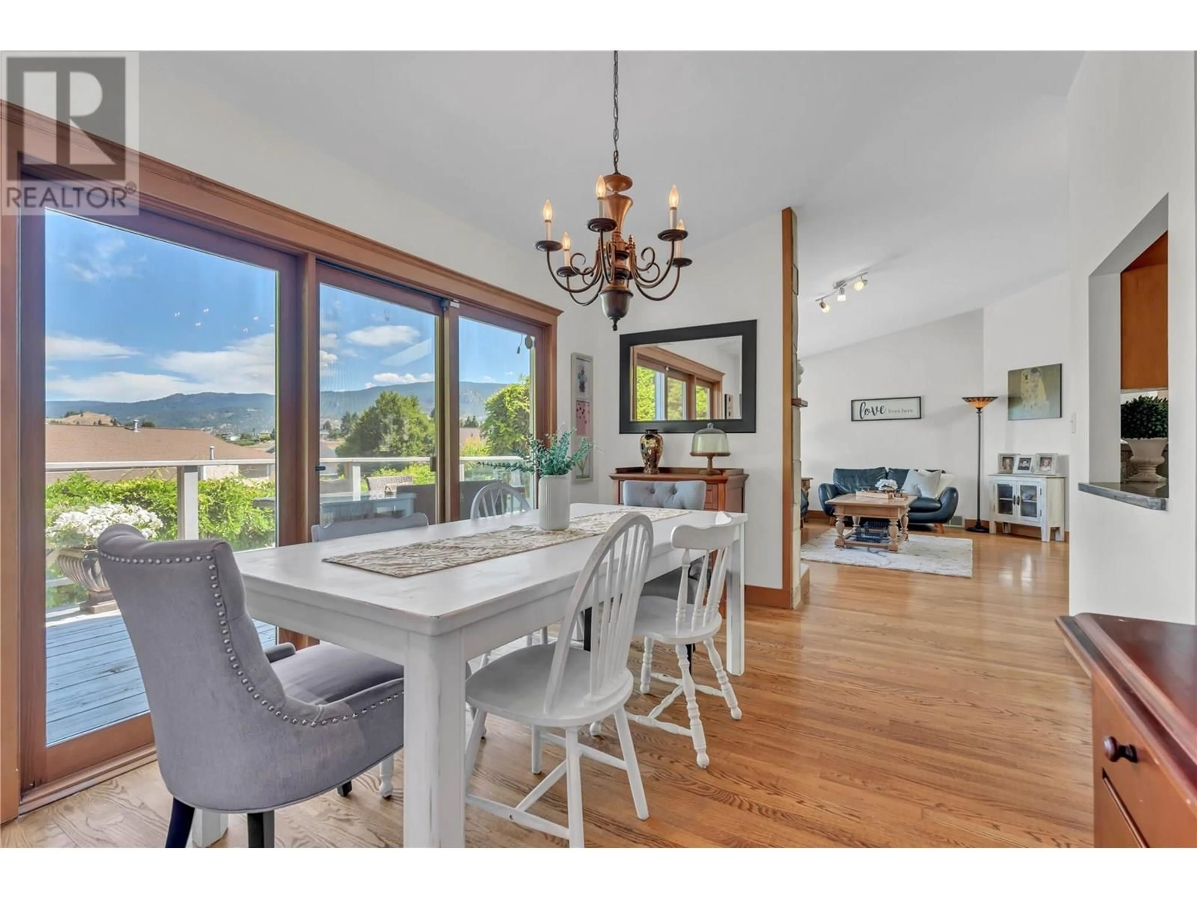 Dining room, wood/laminate floor for 921 WESTMINSTER AVENUE EAST, Penticton British Columbia V2A1J6