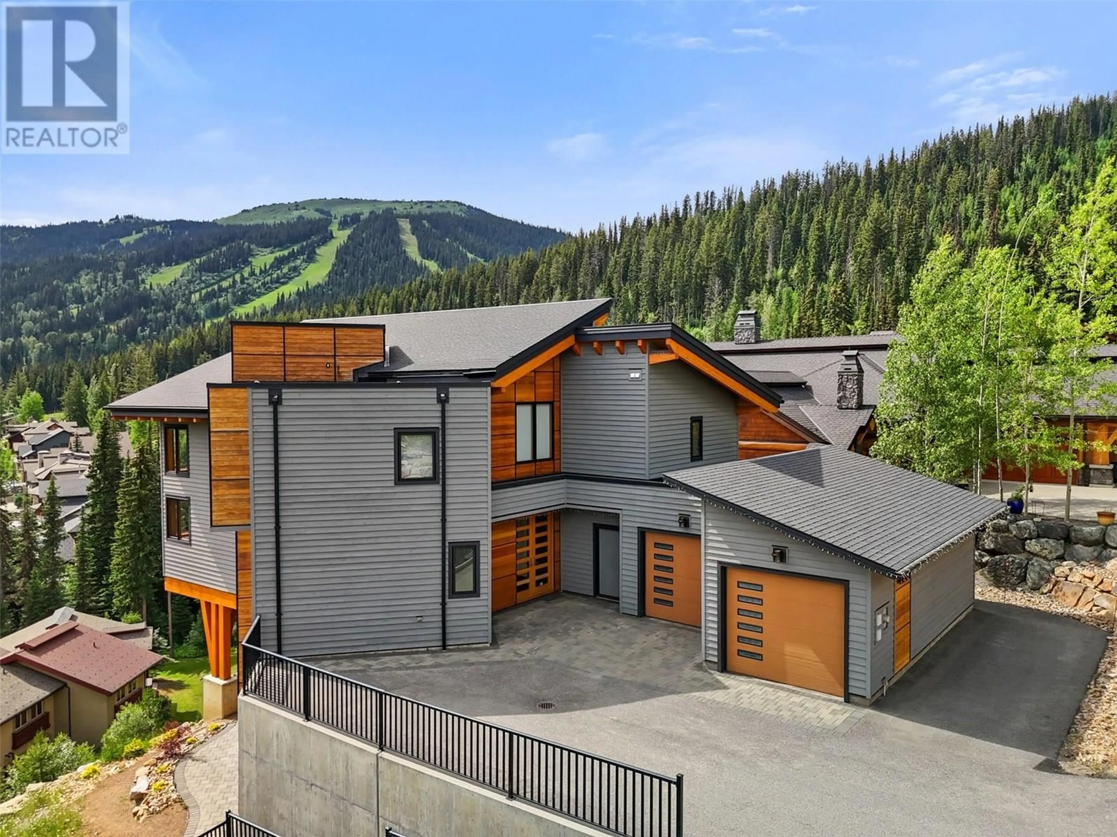 A pic from outside/outdoor area/front of a property/back of a property/a pic from drone, mountain view for 4249 BELLA VISTA DRIVE, Sun Peaks British Columbia V0E5N0