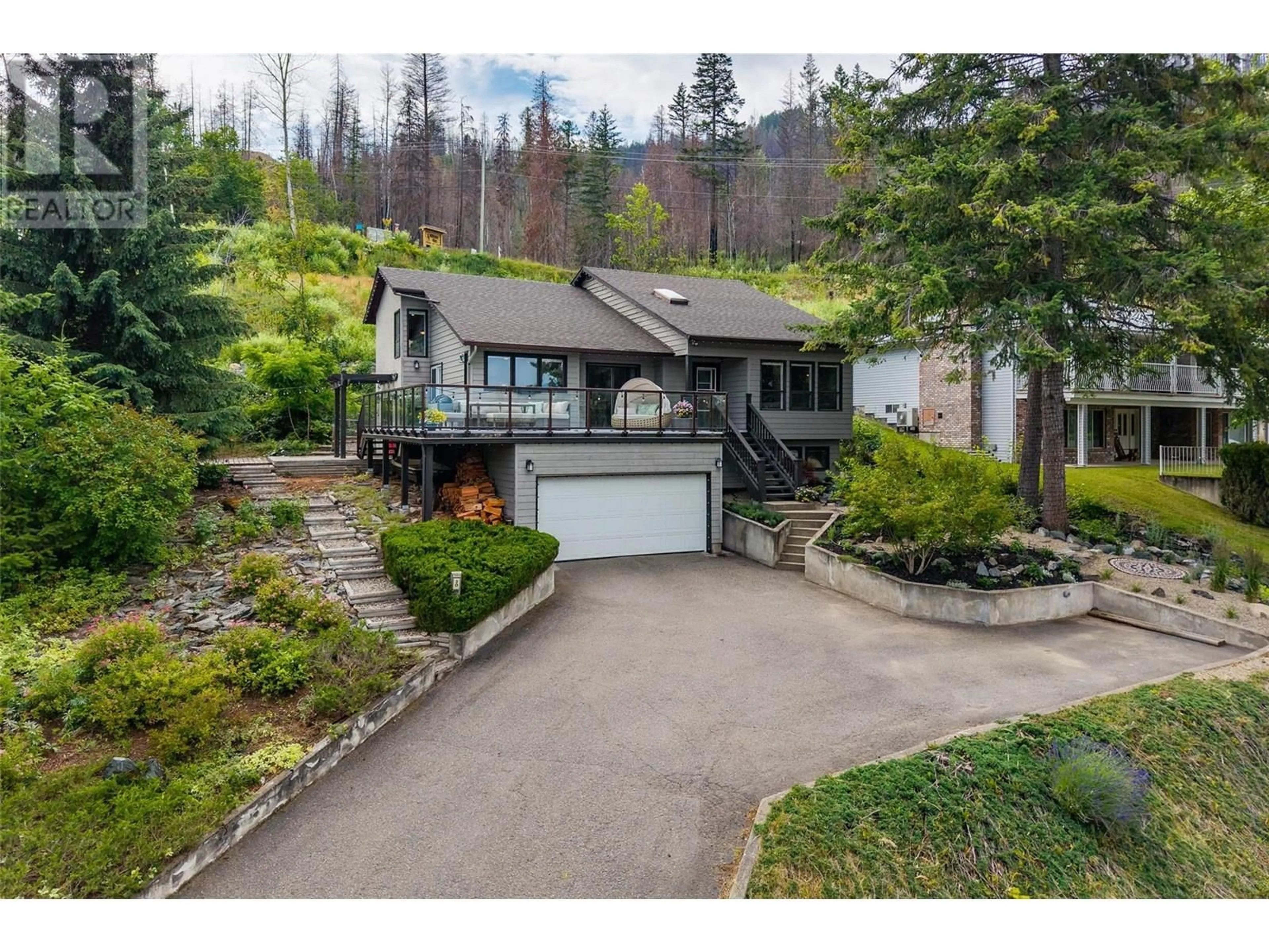 A pic from outside/outdoor area/front of a property/back of a property/a pic from drone, street for 20 - 4498 SQUILAX ANGLEMONT ROAD, Scotch Creek British Columbia V0E1M5