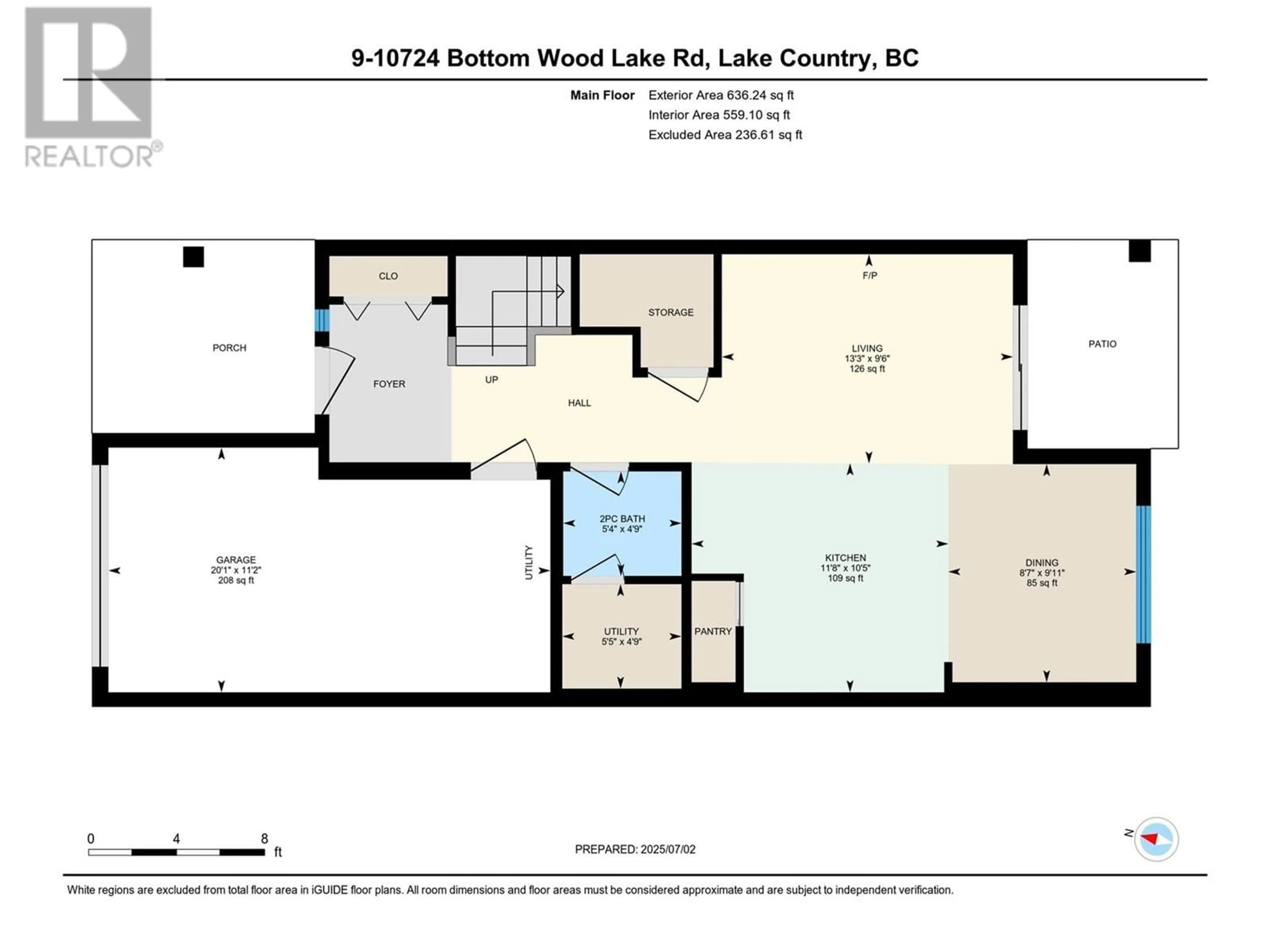 Floor plan for 9 - 10724 BOTTOM WOOD LAKE ROAD ROAD, Lake Country British Columbia V4V2T3