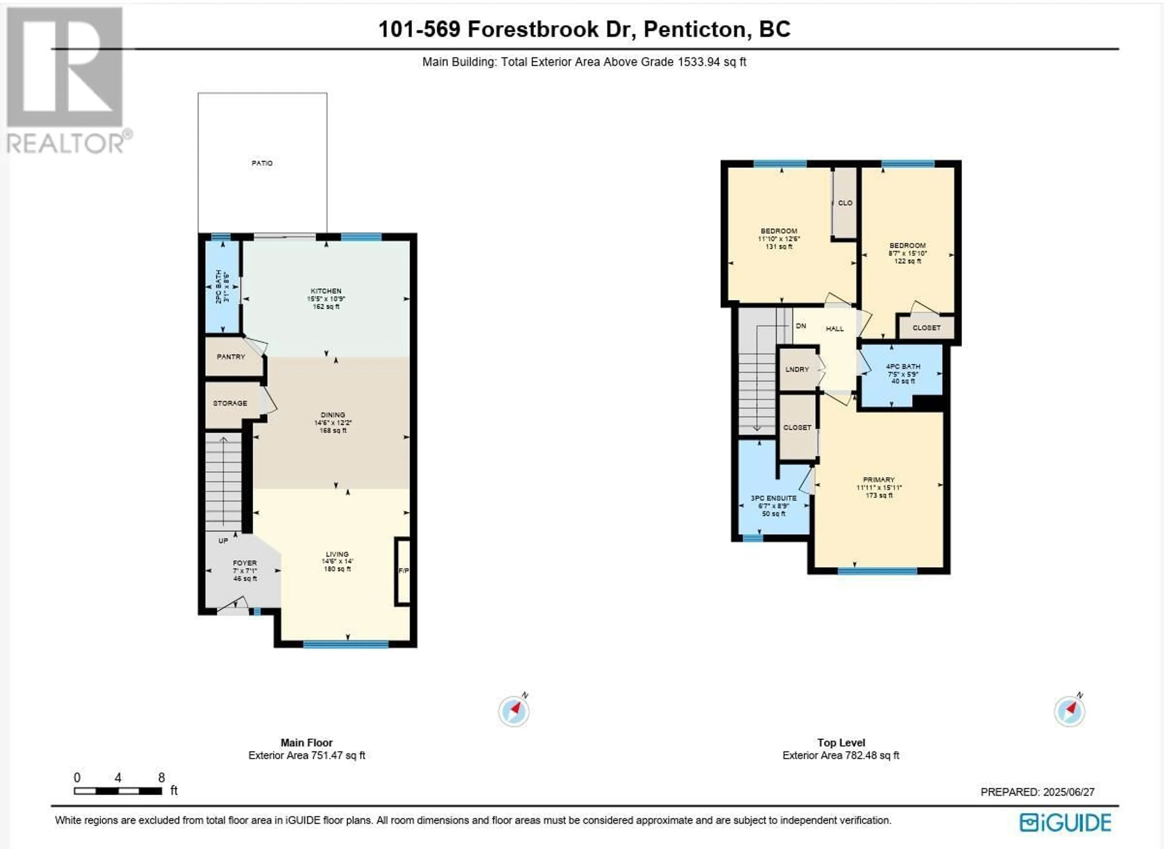 Floor plan for 101 - 569 FORESTBROOK DRIVE, Penticton British Columbia V2A3E5