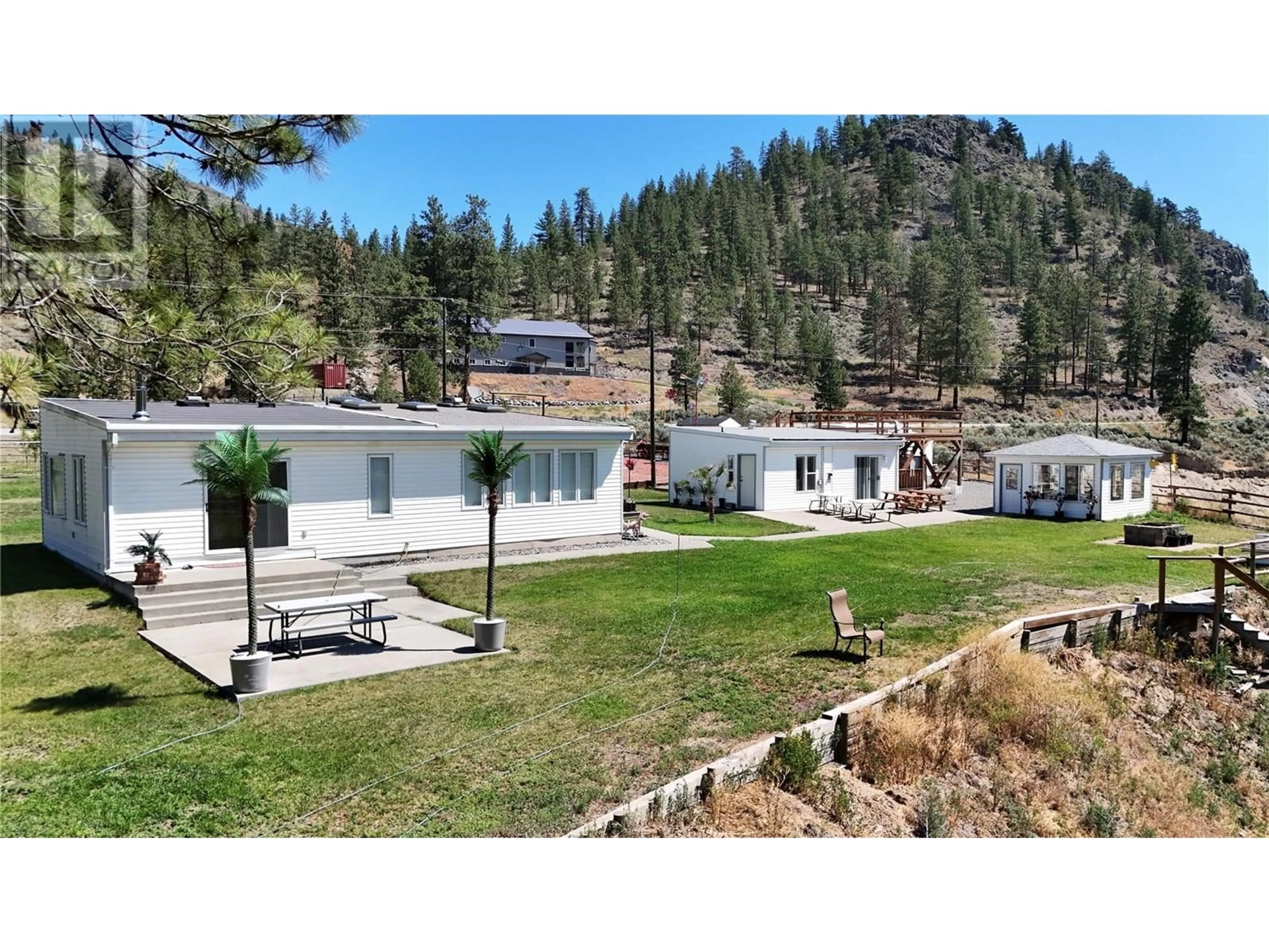 A pic from outside/outdoor area/front of a property/back of a property/a pic from drone, mountain view for 2224 MERRITT SPENCES BRIDGE HWY OTHER, Merritt British Columbia V0K1Y0