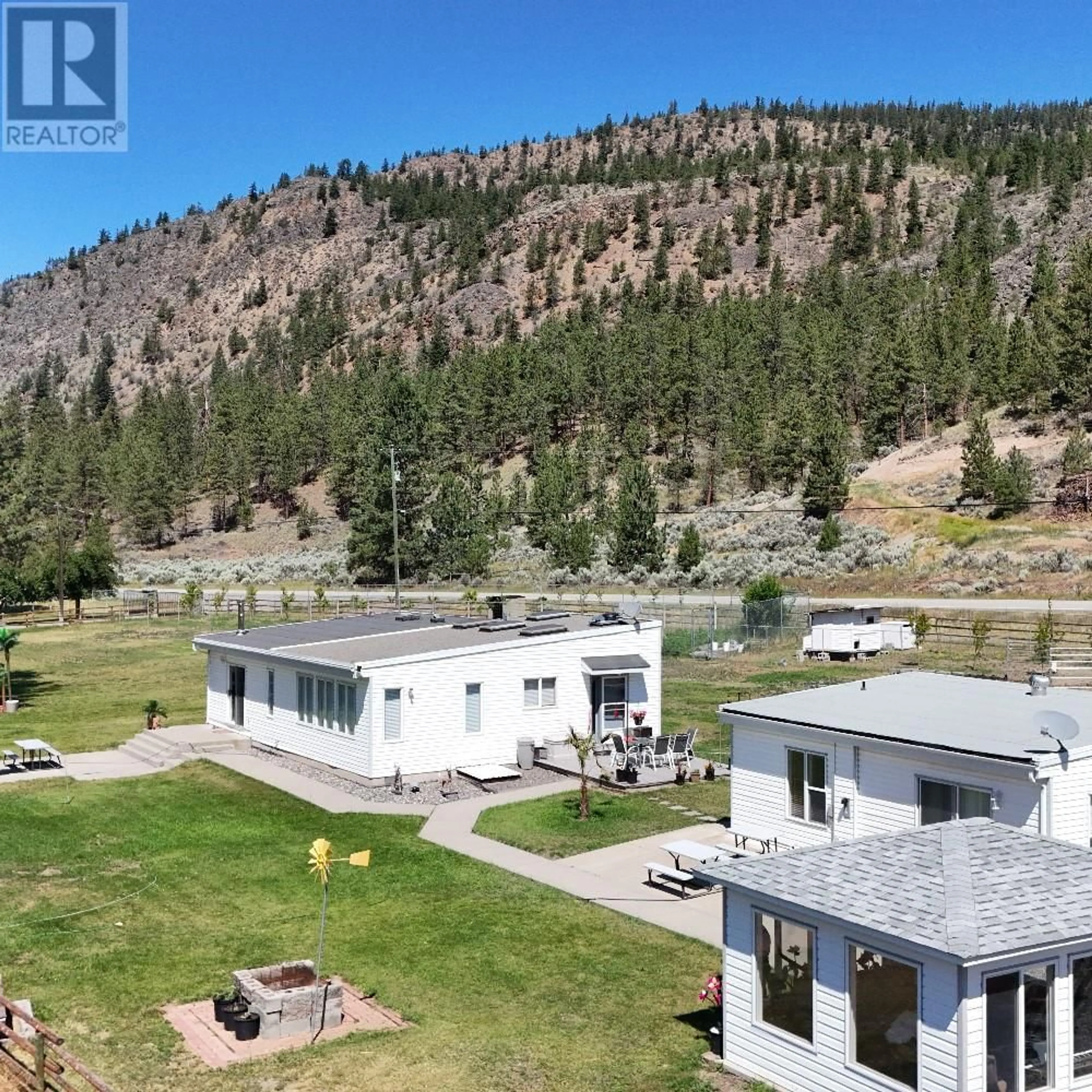 A pic from outside/outdoor area/front of a property/back of a property/a pic from drone, mountain view for 2224 MERRITT SPENCES BRIDGE HWY OTHER, Merritt British Columbia V0K1Y0