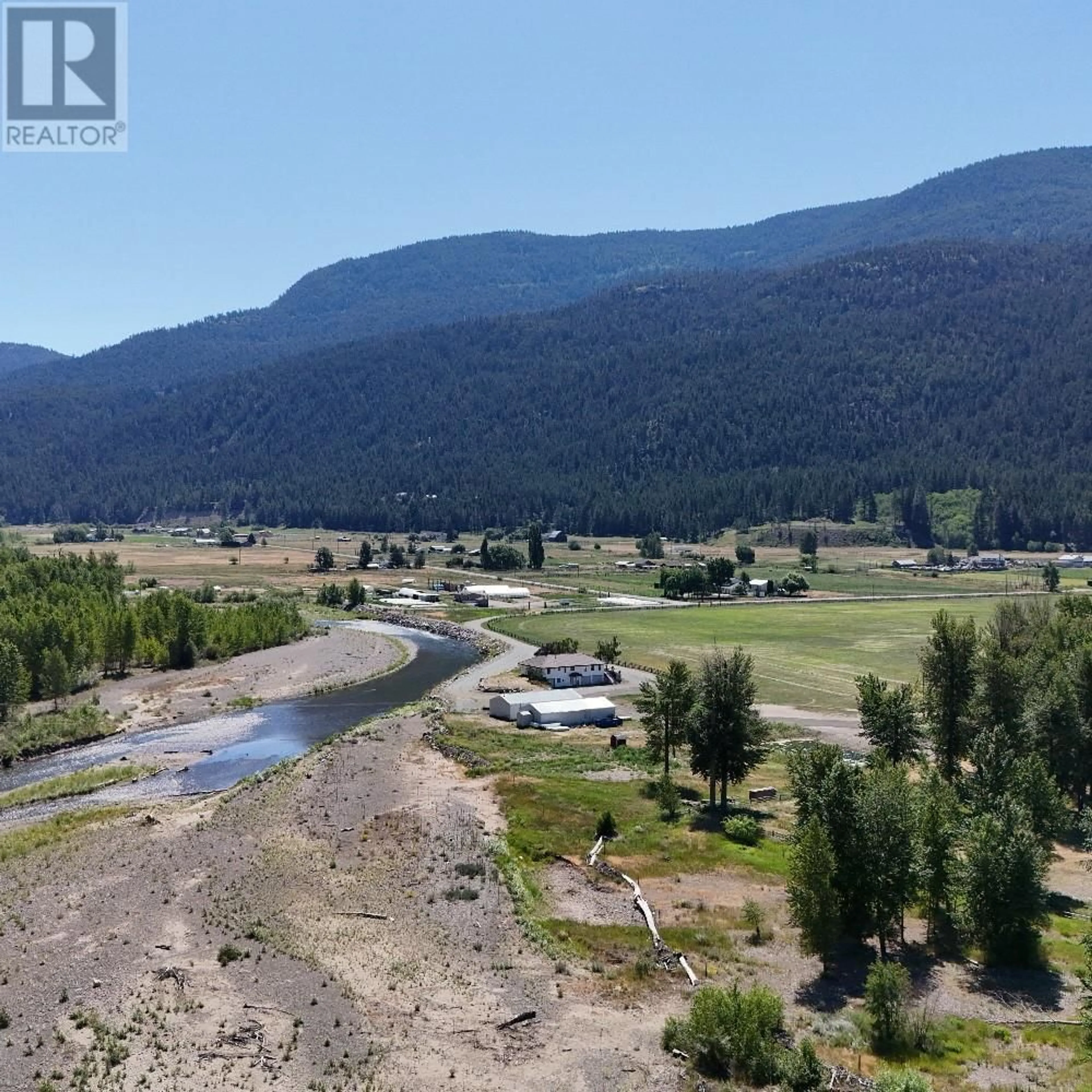 A pic from outside/outdoor area/front of a property/back of a property/a pic from drone, water/lake/river/ocean view for 2224 MERRITT SPENCES BRIDGE HWY OTHER, Merritt British Columbia V0K1Y0