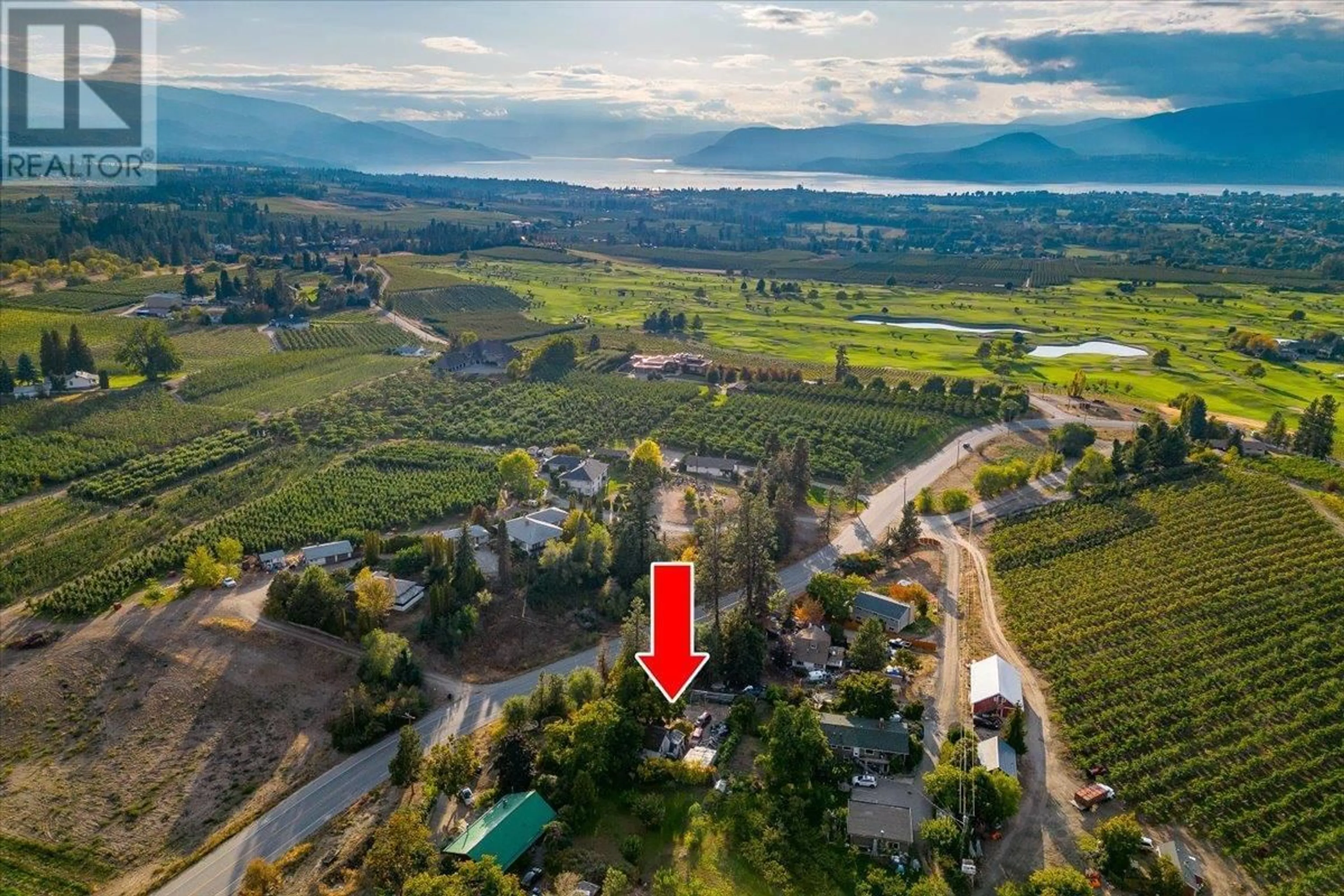 A pic from outside/outdoor area/front of a property/back of a property/a pic from drone, mountain view for 3122 MCCULLOCH ROAD, Kelowna British Columbia V1W4G6