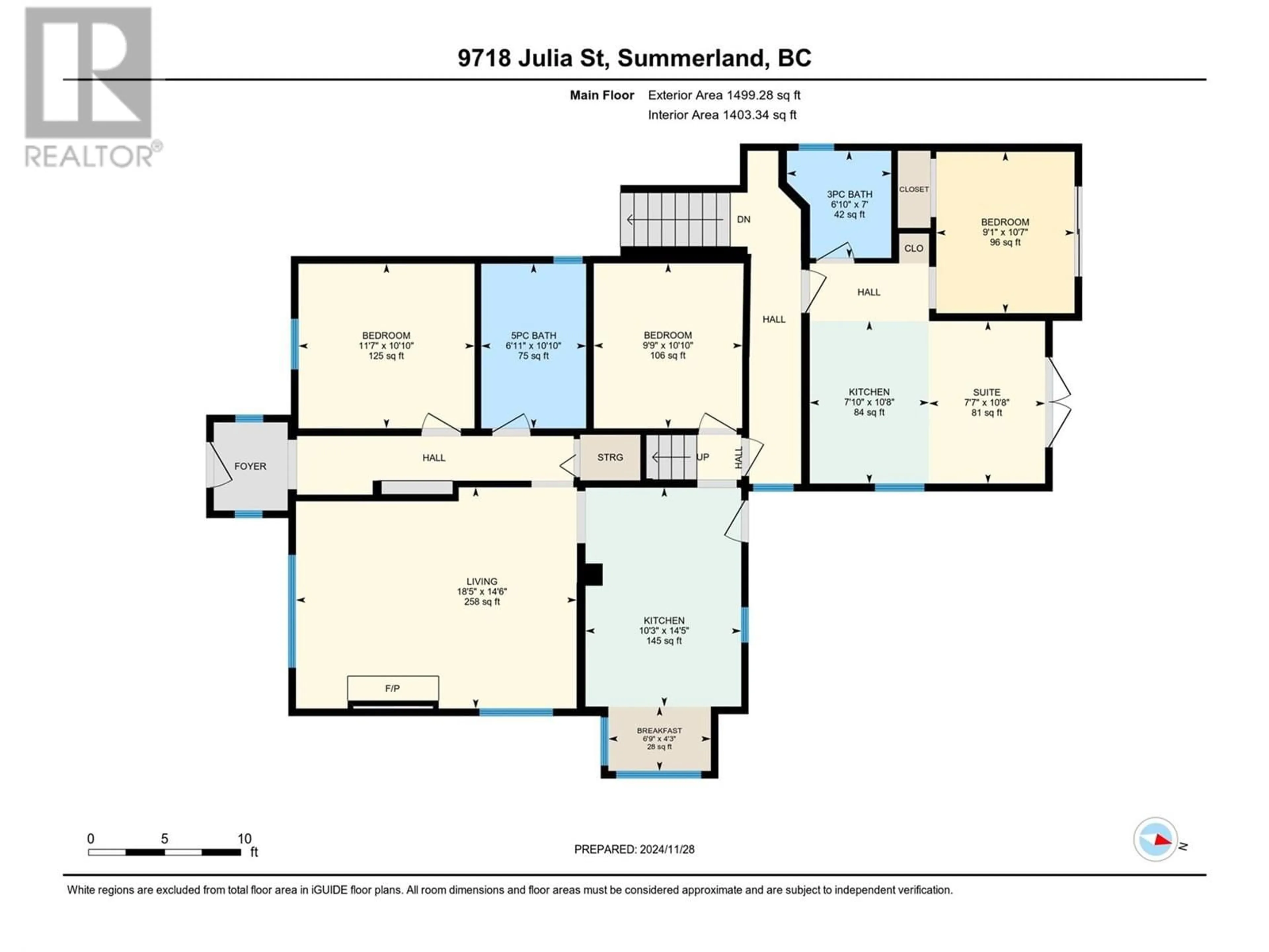 Floor plan for 9718 JULIA STREET, Summerland British Columbia V0H1Z6