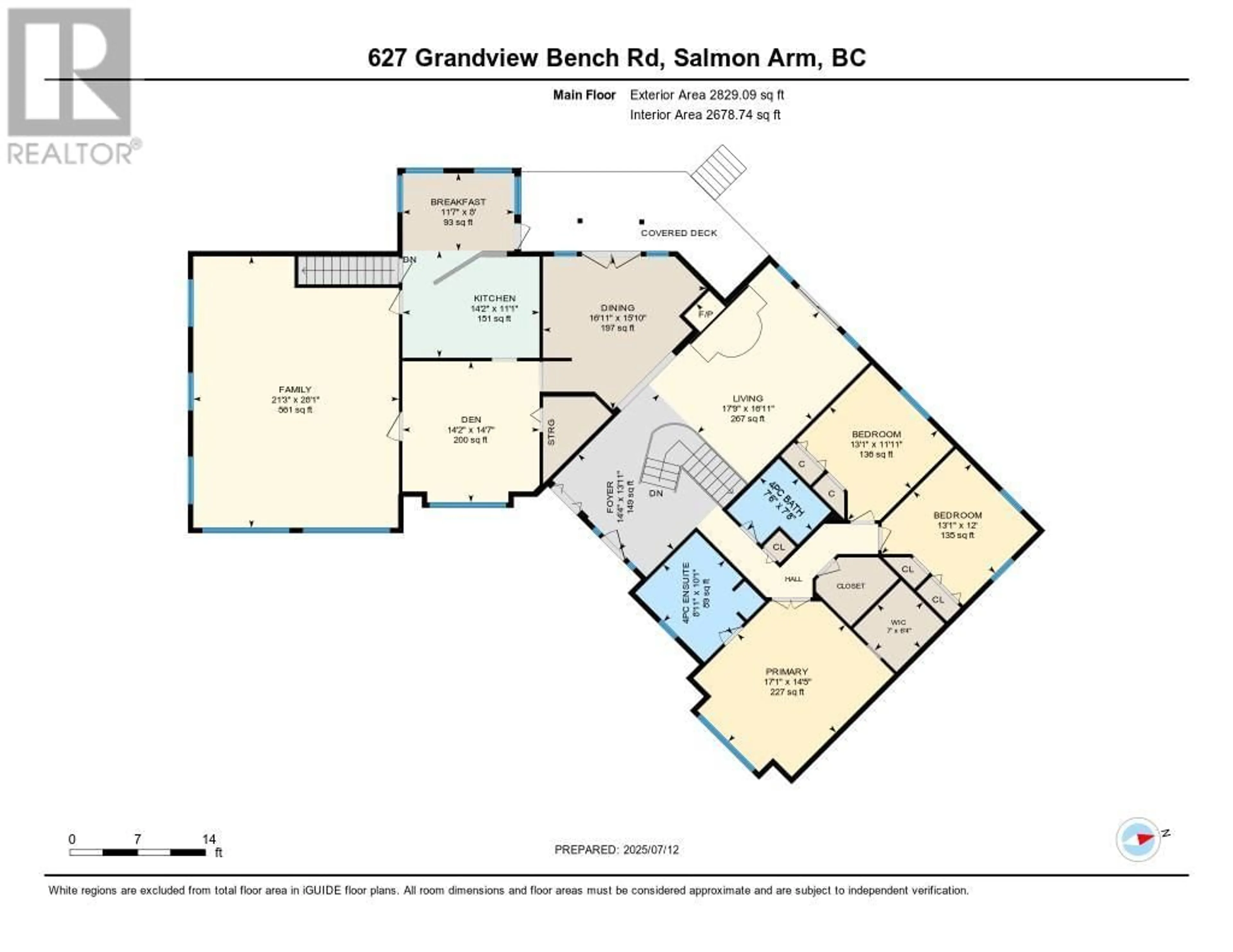 Floor plan for 627 GRANDVIEW BENCH ROAD SOUTHEAST, Salmon Arm British Columbia V1E2X9