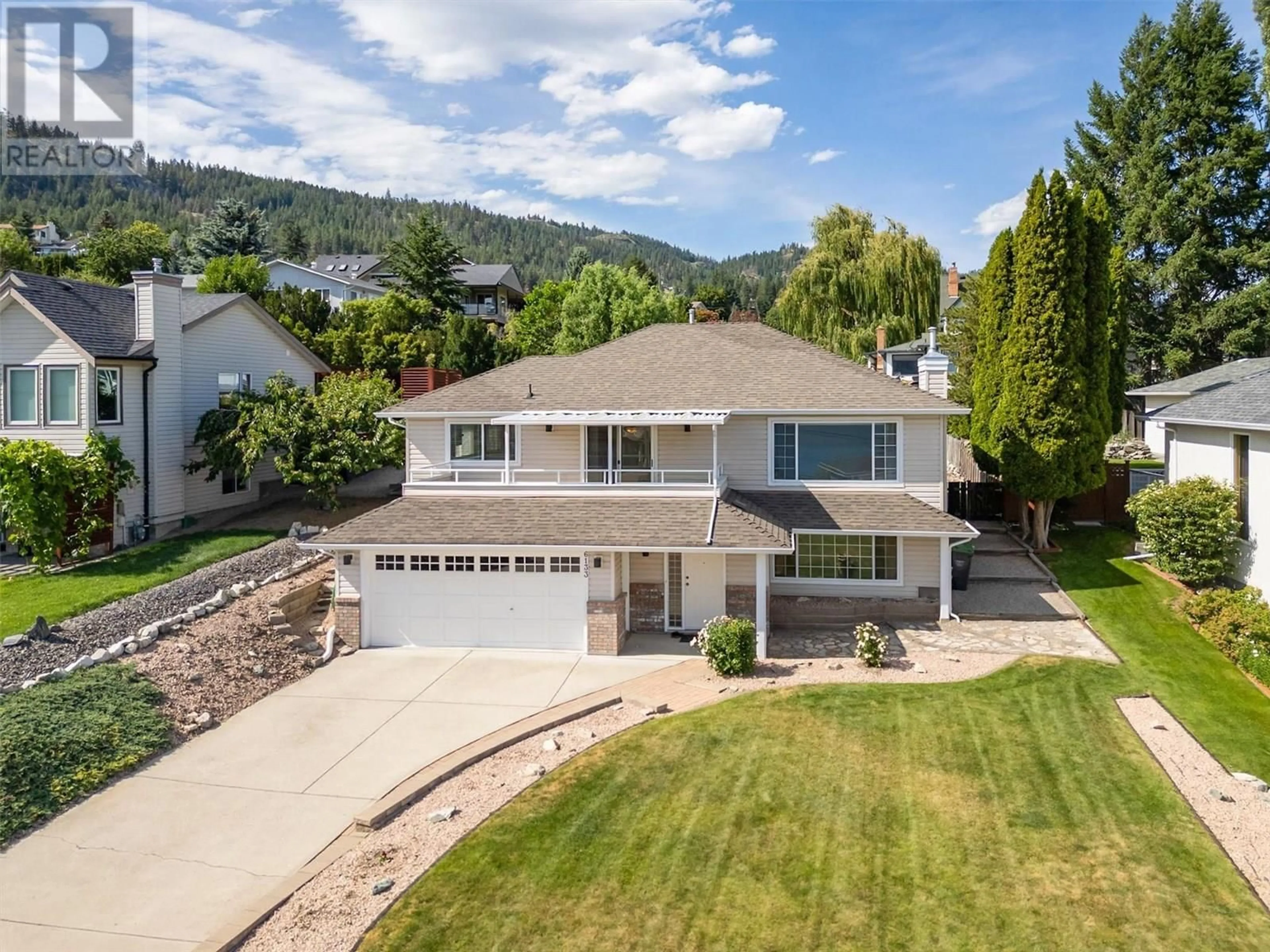A pic from outside/outdoor area/front of a property/back of a property/a pic from drone, unknown for 6133 AITKENS ROAD, Peachland British Columbia V0H1X7