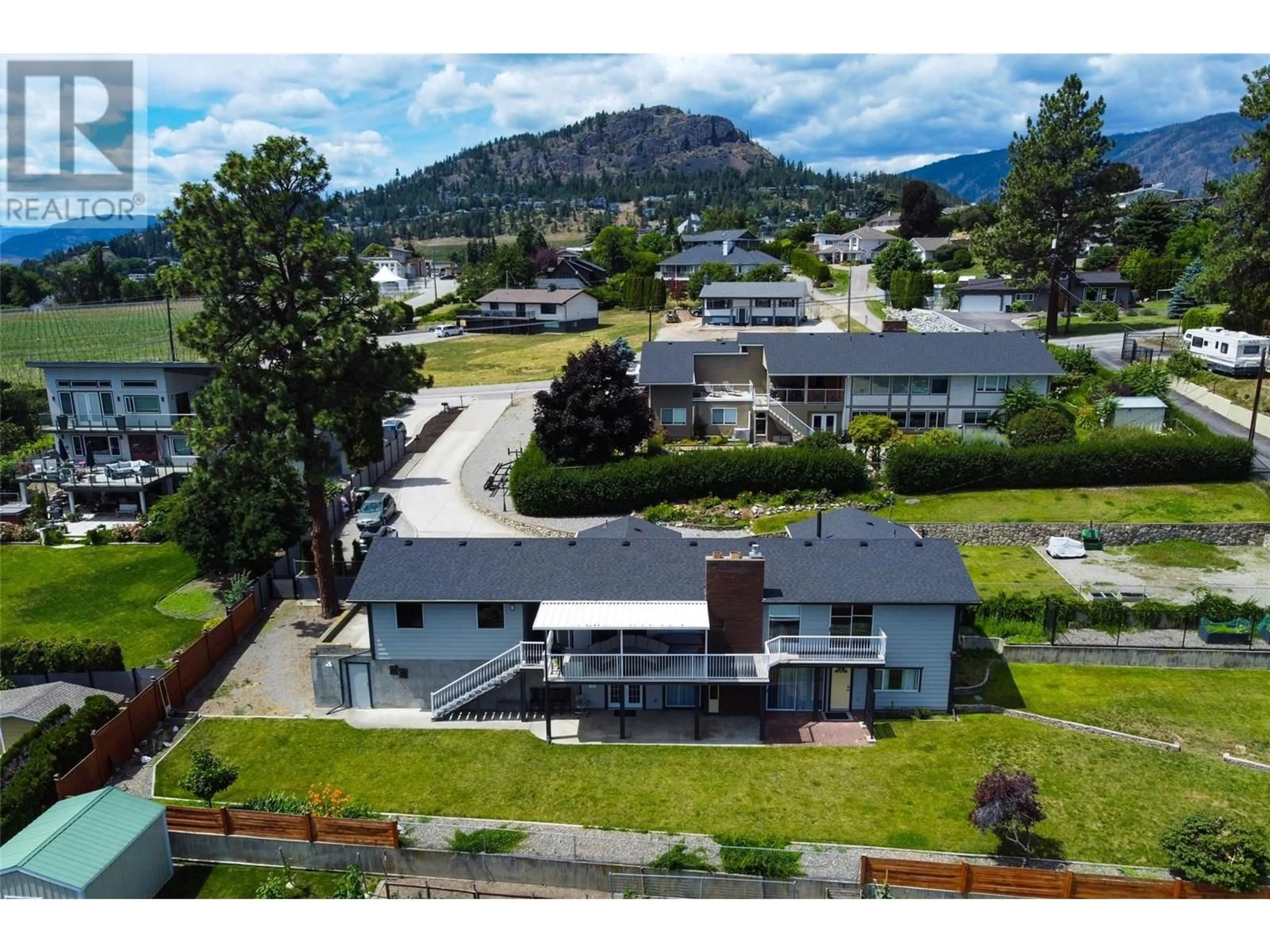 A pic from outside/outdoor area/front of a property/back of a property/a pic from drone, mountain view for 2865 THACKER DRIVE, West Kelowna British Columbia V1Z1W7