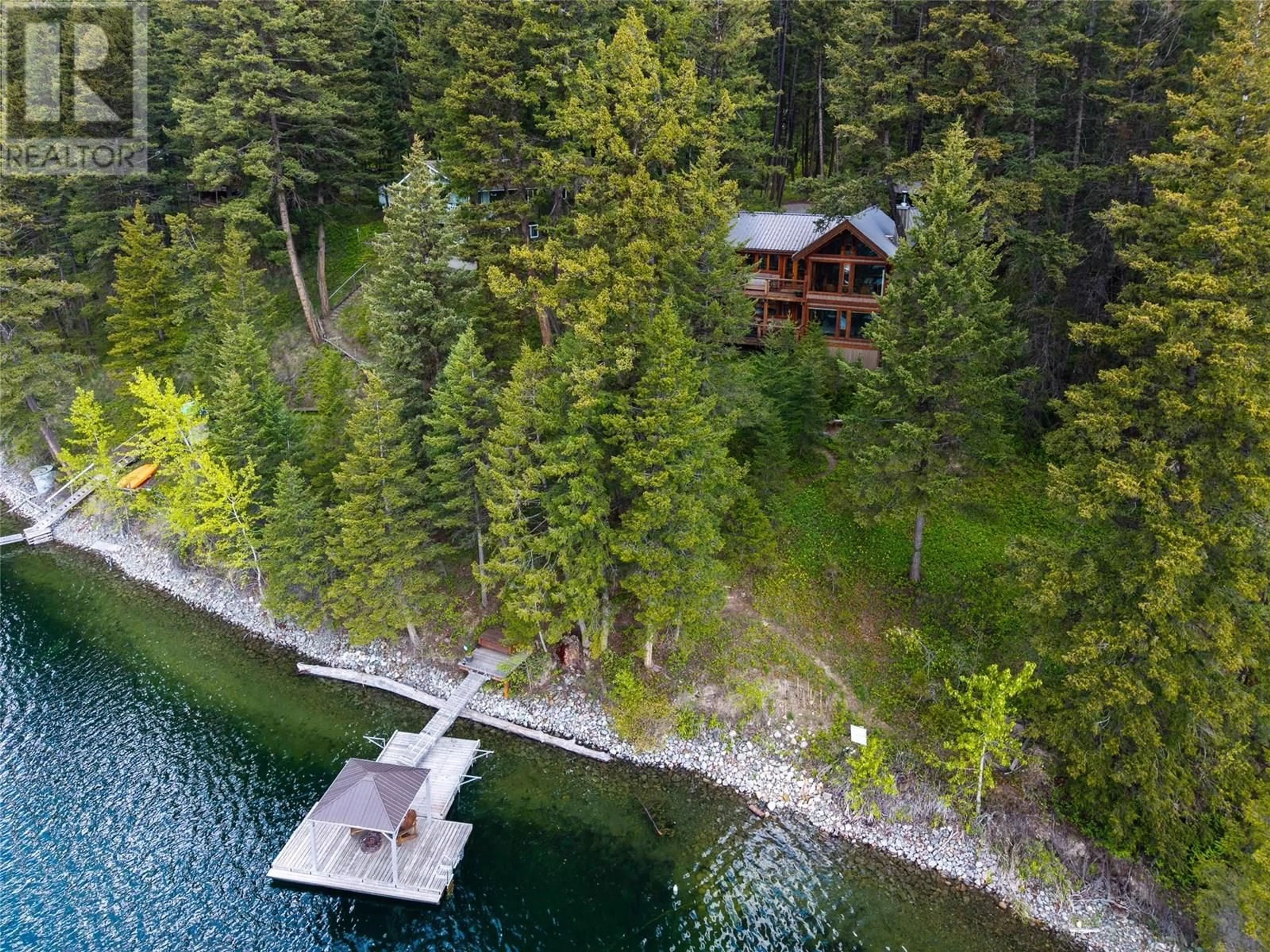 A pic from outside/outdoor area/front of a property/back of a property/a pic from drone, water/lake/river/ocean view for 2388 HEFFLEY LAKE ROAD, Kamloops British Columbia V0E1Z1
