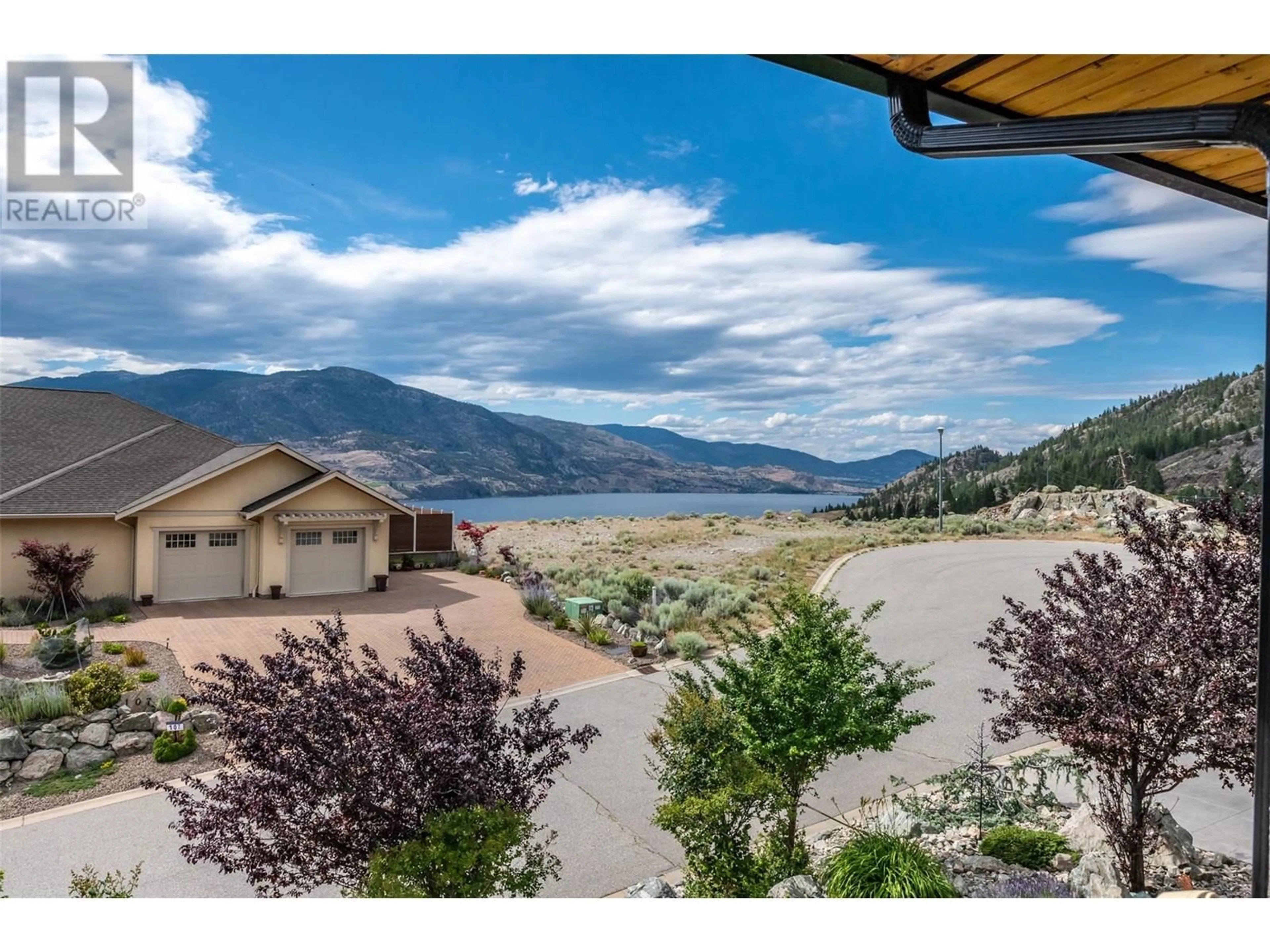 A pic from outside/outdoor area/front of a property/back of a property/a pic from drone, water/lake/river/ocean view for 108 CHARDONNAY COURT, Okanagan Falls British Columbia V0H1R3