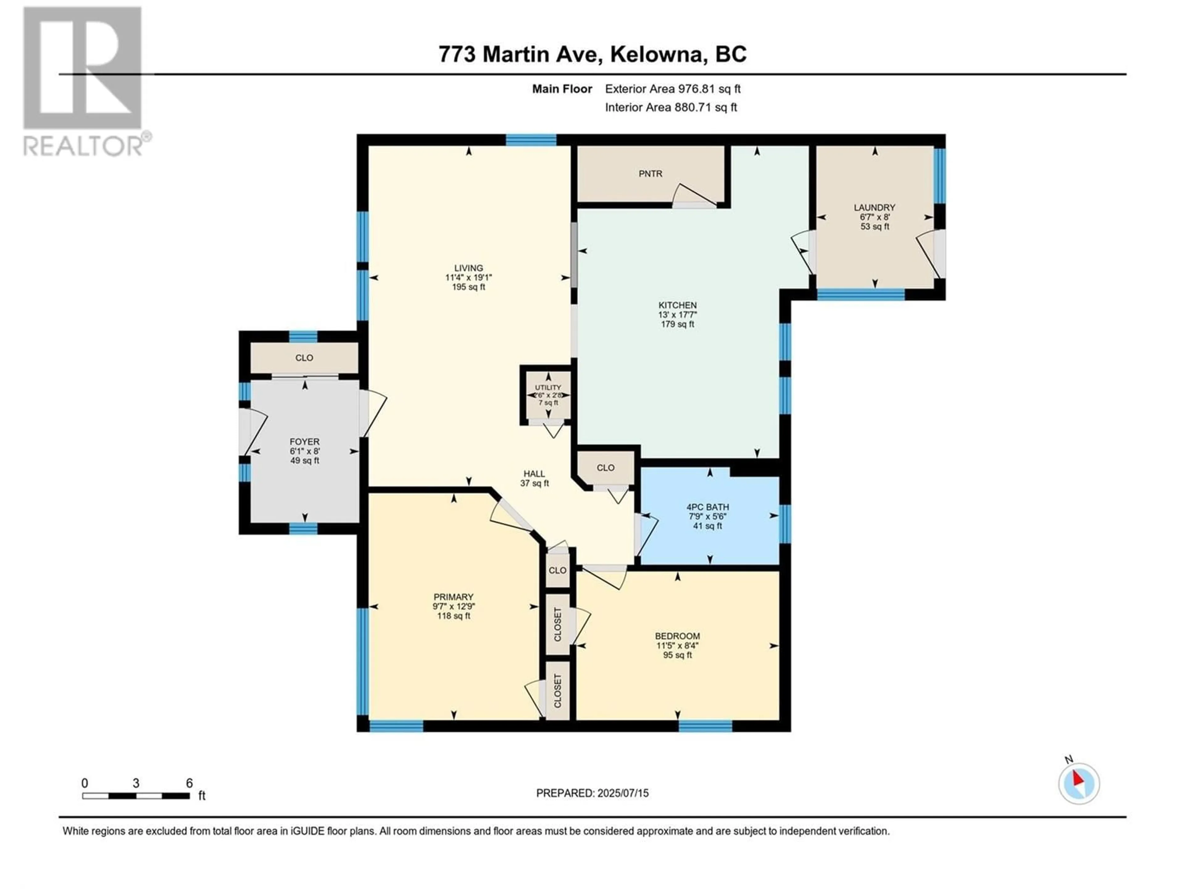 Floor plan for 773-775 MARTIN AVENUE, Kelowna British Columbia V1Y6V4