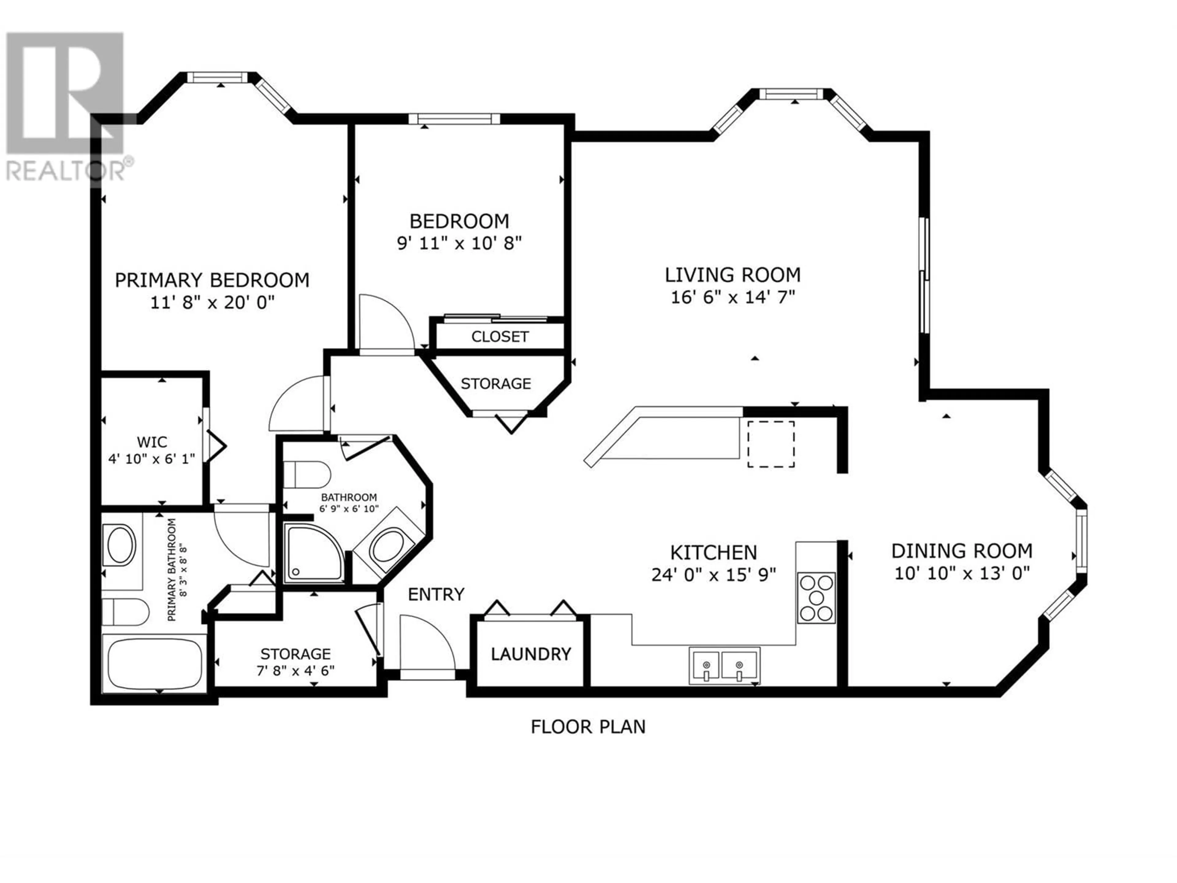Floor plan for 101 - 680 DOYLE AVENUE, Kelowna British Columbia V1Y9S2