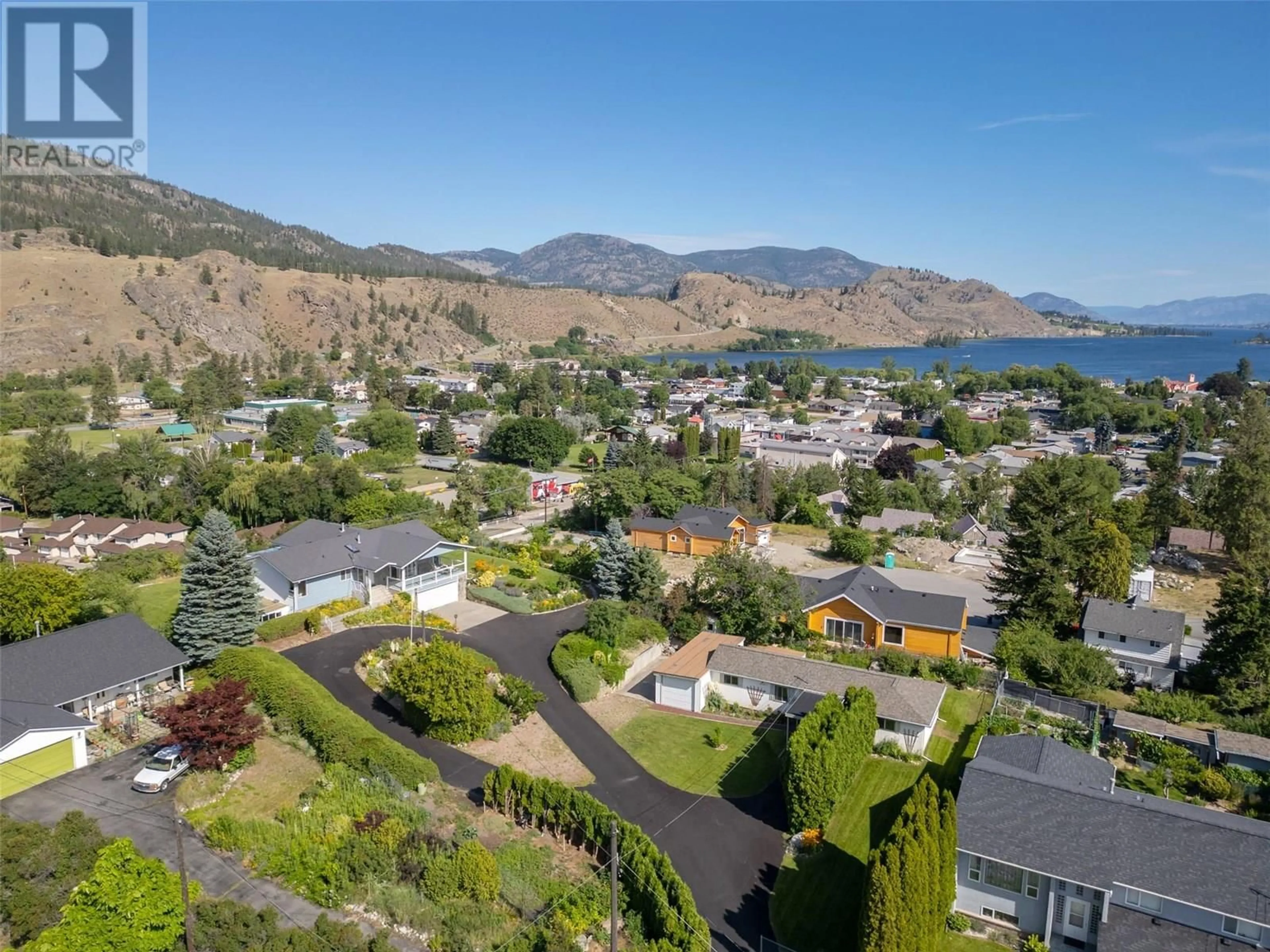 A pic from outside/outdoor area/front of a property/back of a property/a pic from drone, water/lake/river/ocean view for 4836/4840 BARTEN PLACE, Okanagan Falls British Columbia V0H1R2