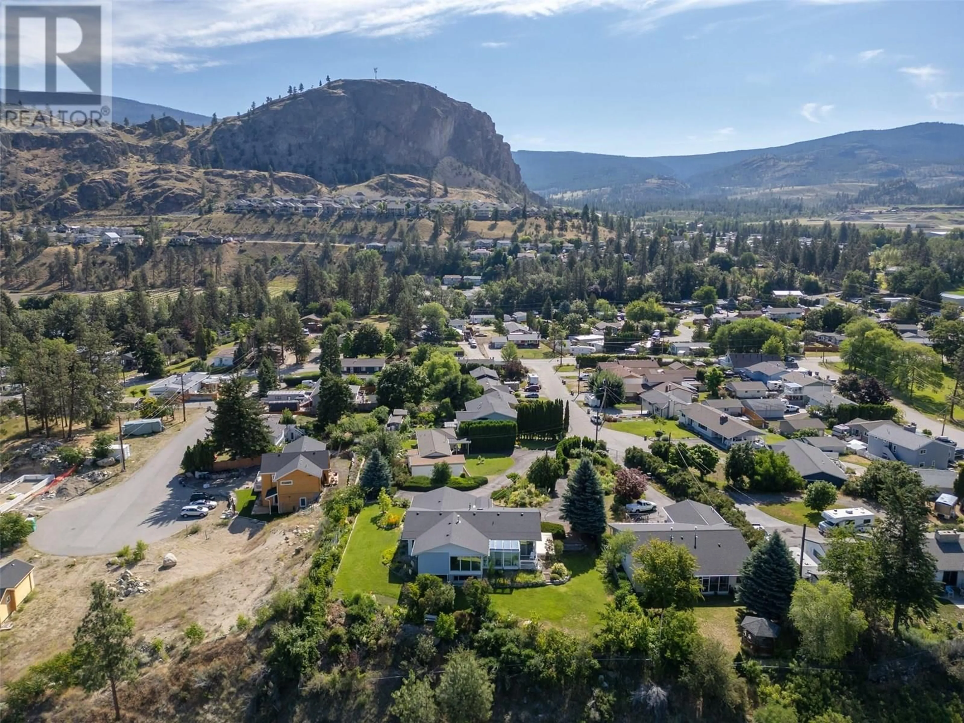 A pic from outside/outdoor area/front of a property/back of a property/a pic from drone, mountain view for 4836/4840 BARTEN PLACE, Okanagan Falls British Columbia V0H1R2