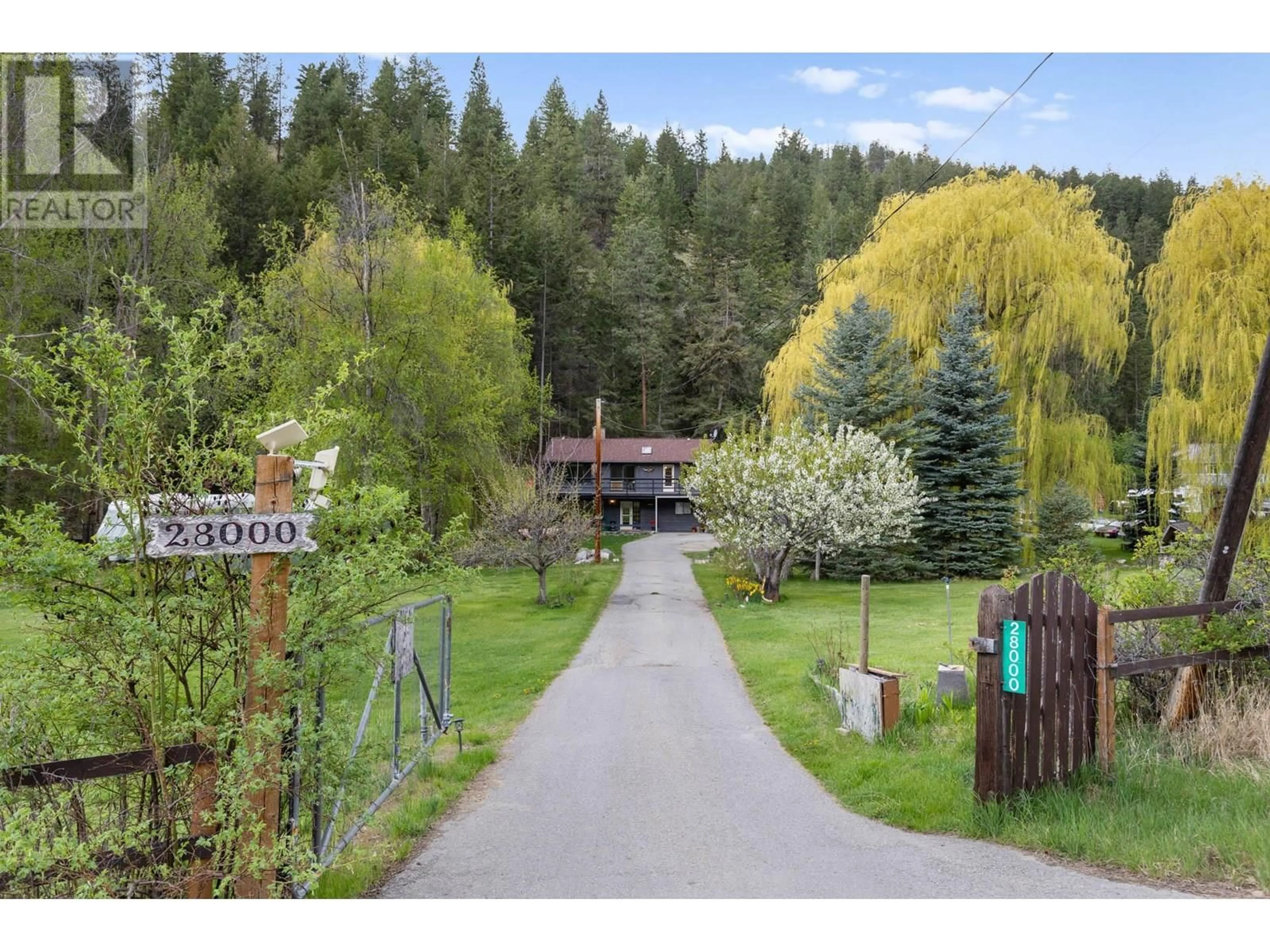 A pic from outside/outdoor area/front of a property/back of a property/a pic from drone, forest/trees view for 28000 GARNET VALLEY ROAD, Summerland British Columbia V0H1Z3