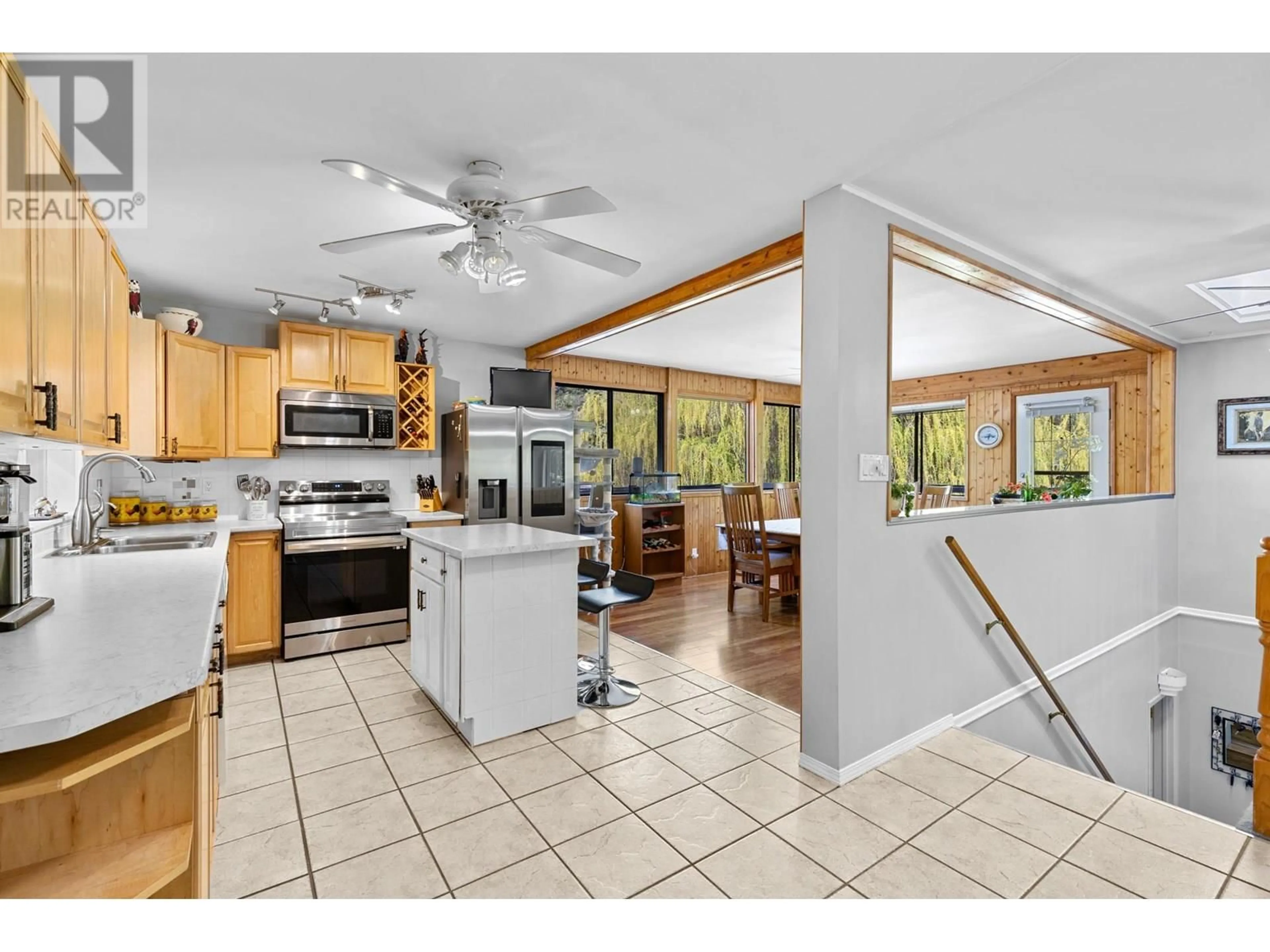 Open concept kitchen, ceramic/tile floor for 28000 GARNET VALLEY ROAD, Summerland British Columbia V0H1Z3