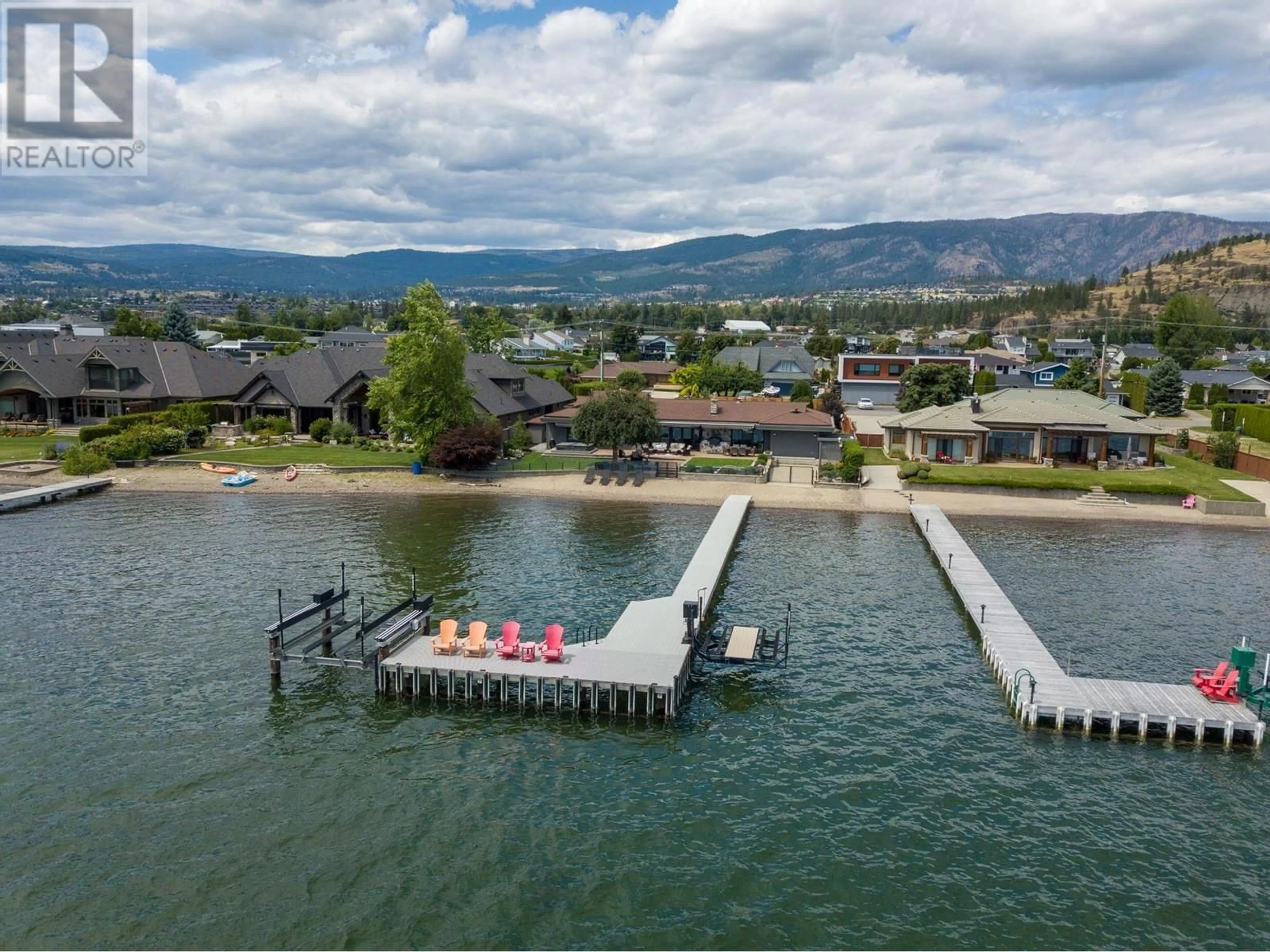 A pic from outside/outdoor area/front of a property/back of a property/a pic from drone, water/lake/river/ocean view for 1661 PRITCHARD DRIVE, West Kelowna British Columbia V4T1X5