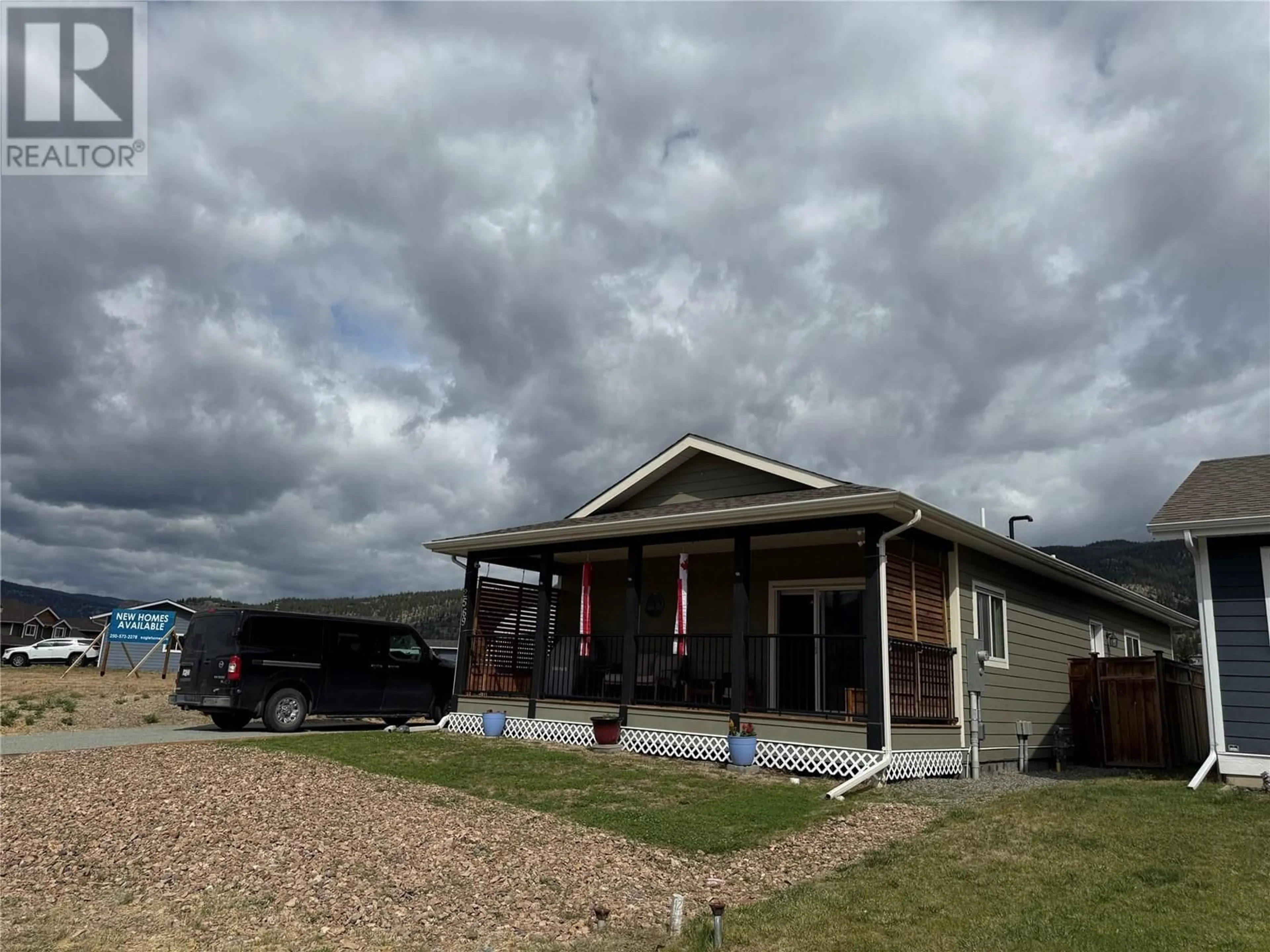 A pic from outside/outdoor area/front of a property/back of a property/a pic from drone, water/lake/river/ocean view for 2569 SPRING BANK AVENUE, Merritt British Columbia V1K1S1